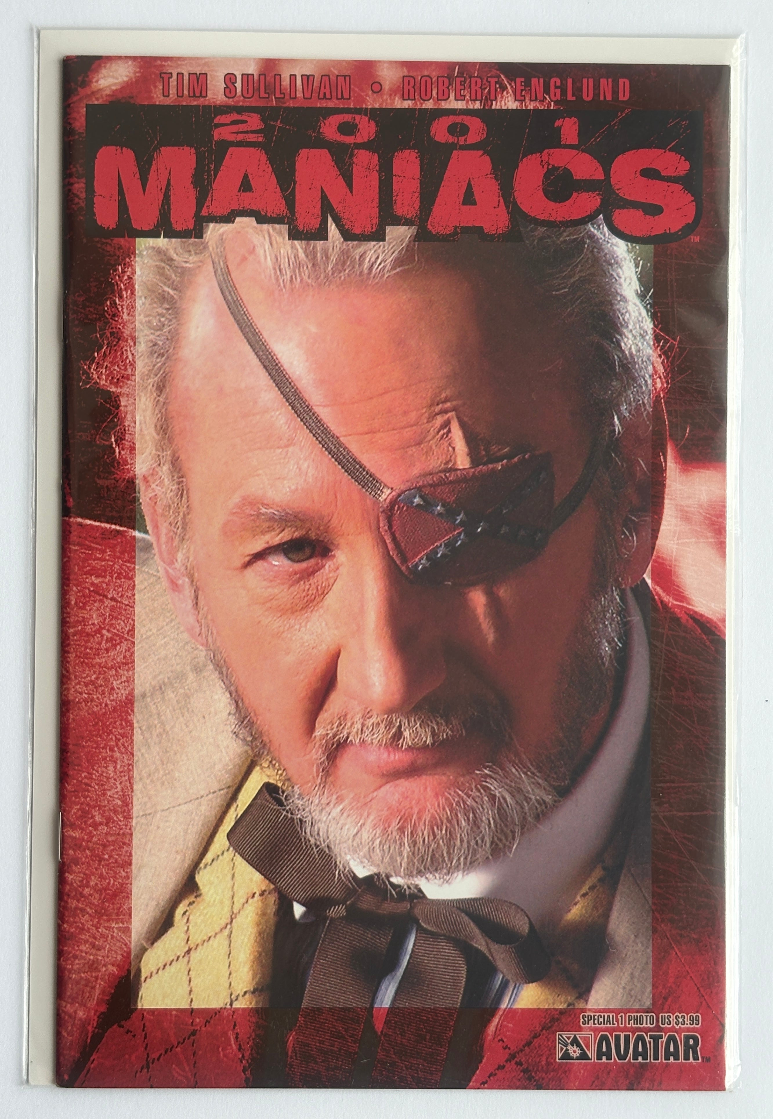 2001 Maniacs Special #1 - Robert Englund Photo Variant Avatar Press October 2007 VF+ 8.5