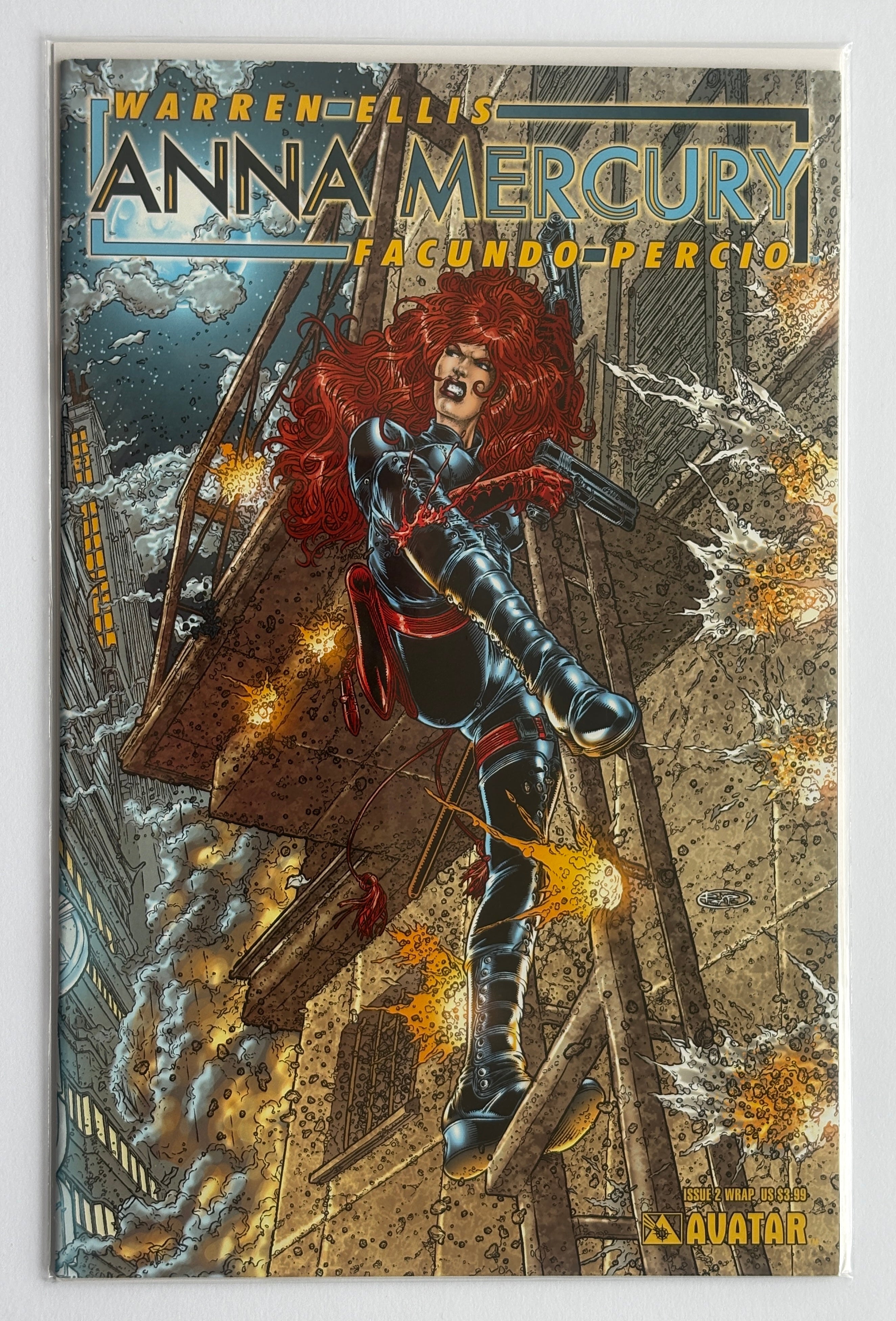 Anna Mercury #2 - Wrap Variant Avatar Press May 2008 VF- 7.5