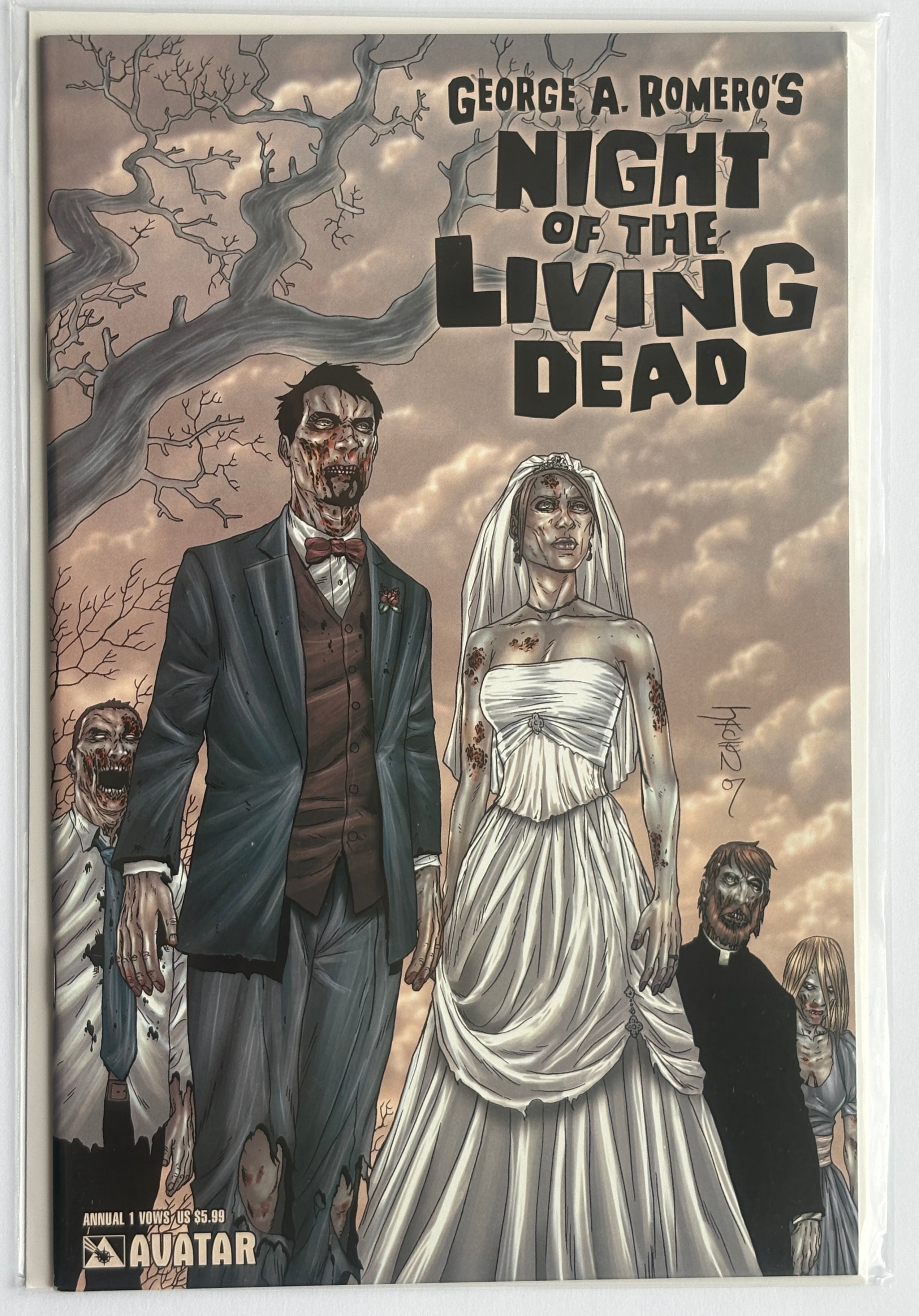Night of the Living Dead Annual #1 Vows 1st Printing Avatar June 2008 VF/NM 9.0