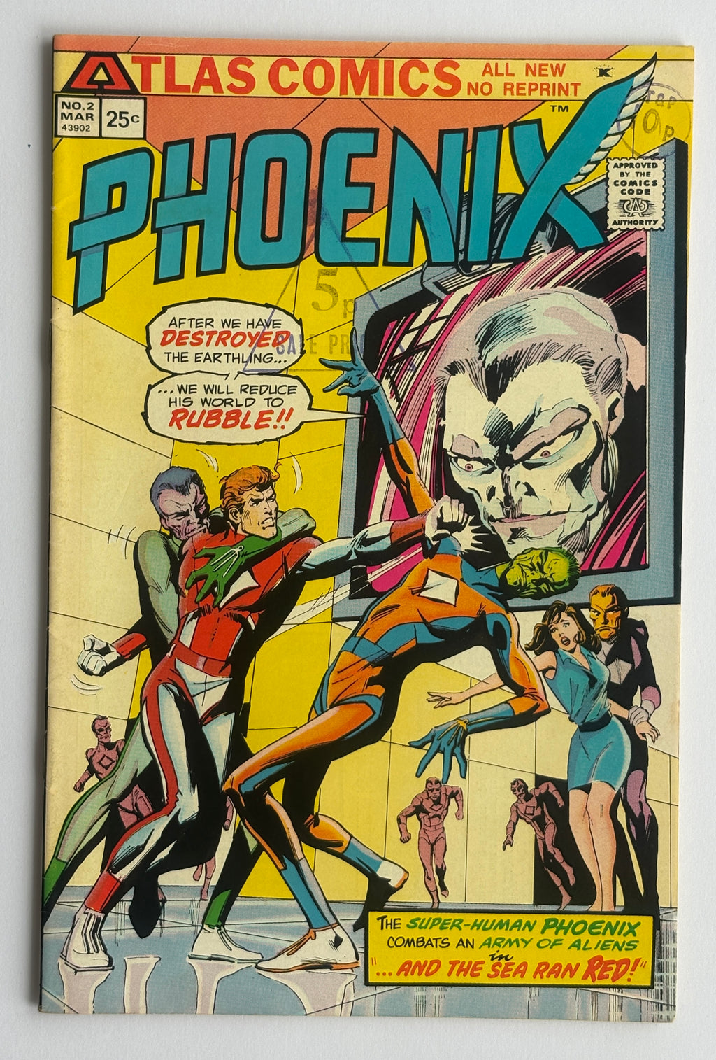 Phoenix #1 to 3 Complete Set (3 Comics) Atlas 1975 F/VF 7.0