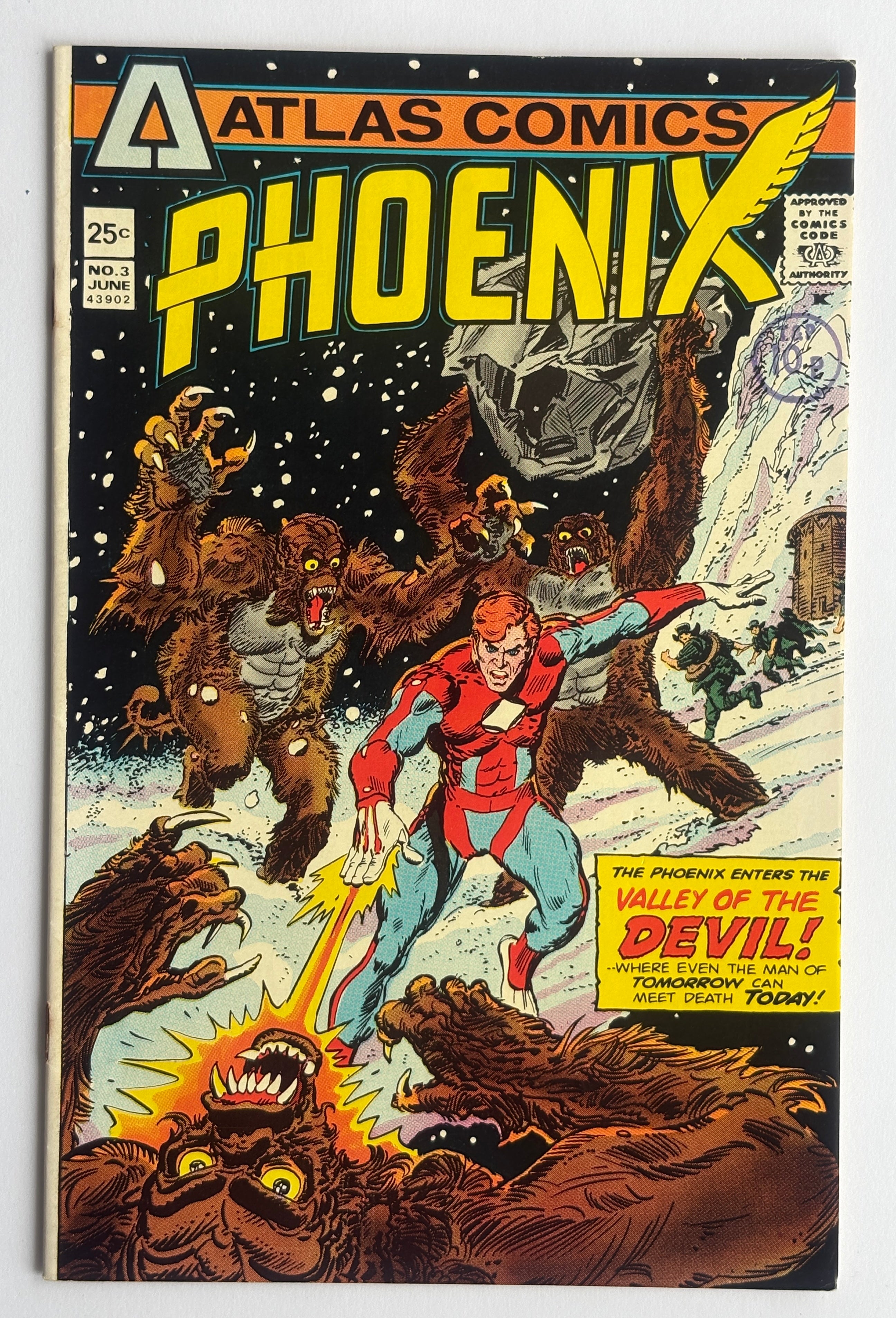 Phoenix #1 to 3 Complete Set (3 Comics) Atlas 1975 F/VF 7.0