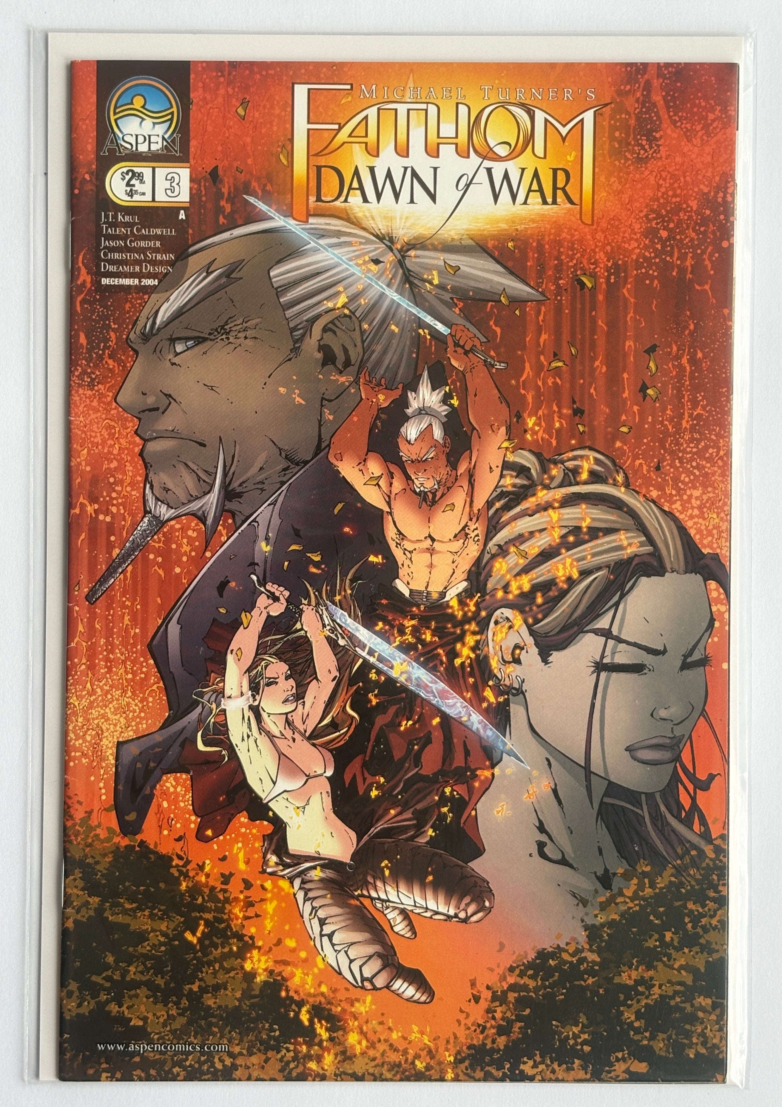 Michael Turner's Fathom: Dawn of War #3 1st Printing Aspen Comics 2004 F/VF 7.0