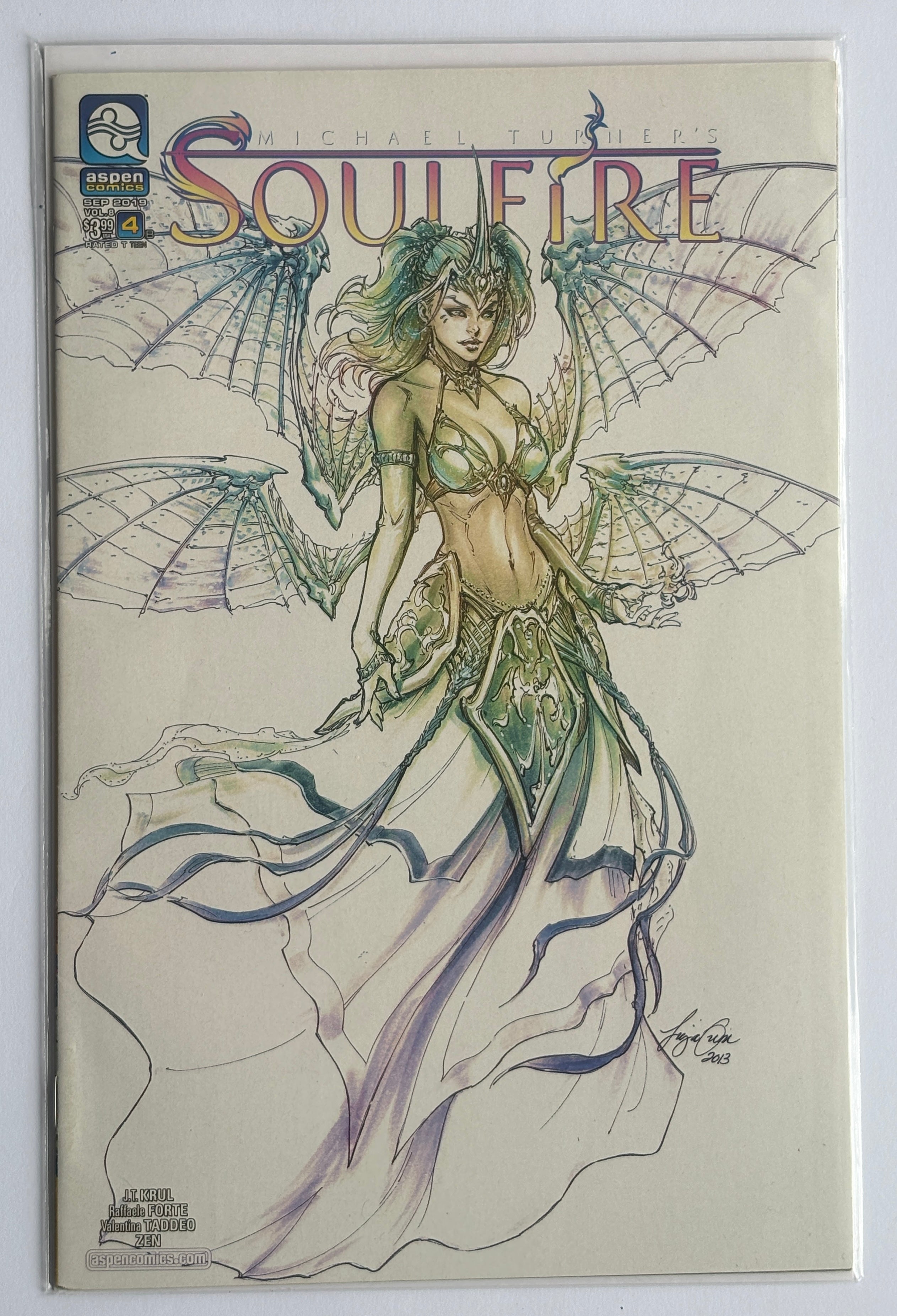 Soulfire #4 - 1st Printing Cover B - Aspen Comics September 2019 VF+ 8.5