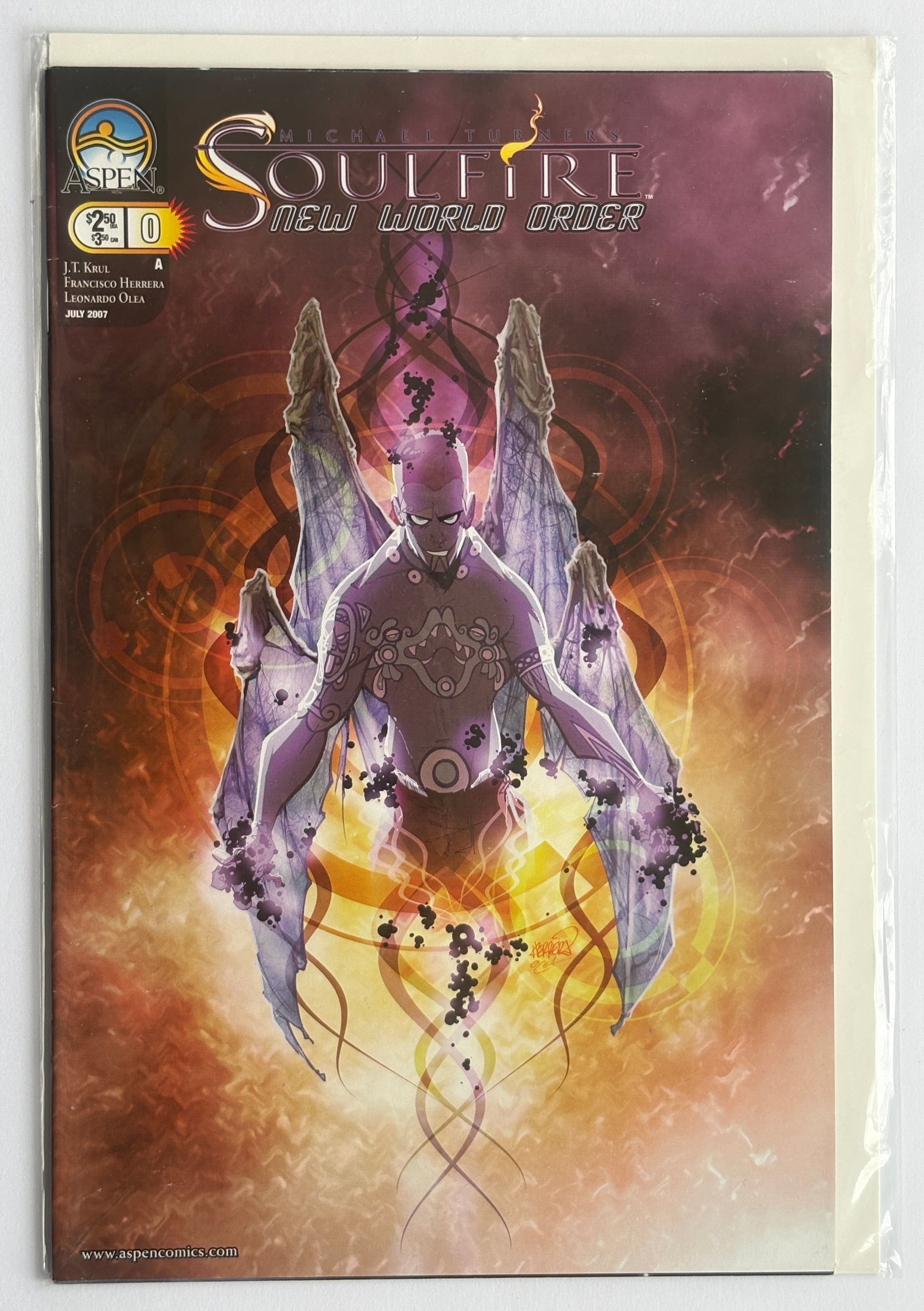 Soulfire New World Order #0 - 1st Printing - Aspen July 2007 VF 8.0