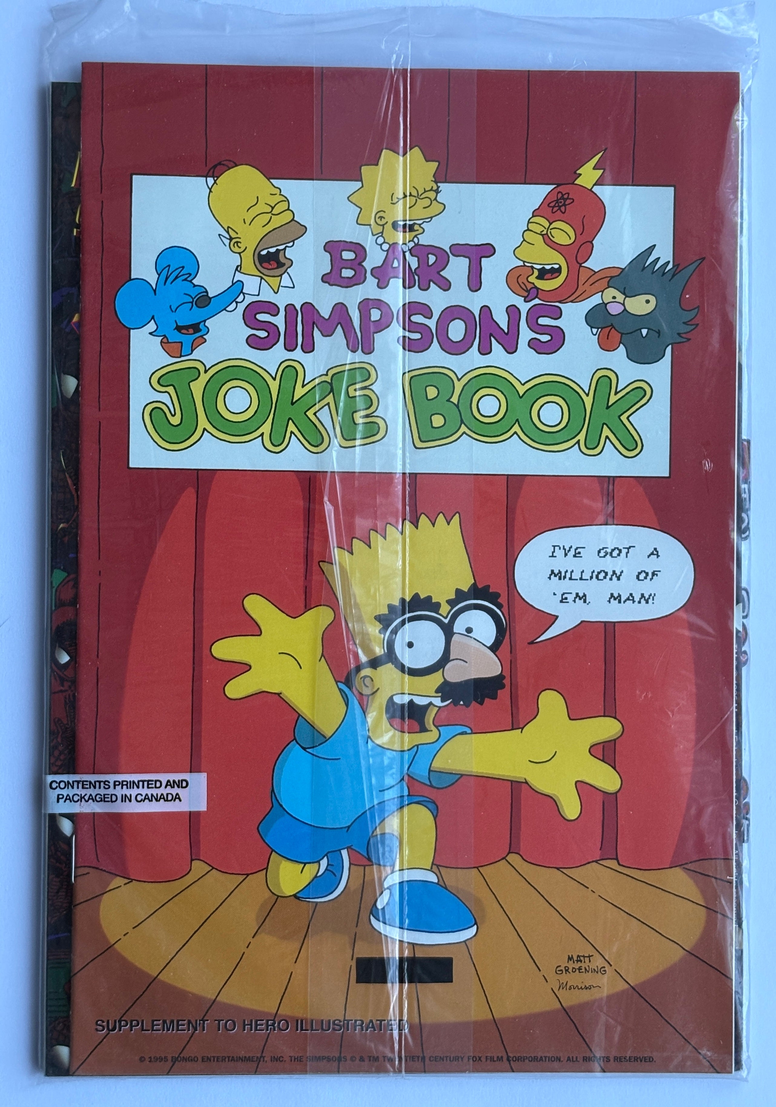 Hero Illustrated #24 with Simpsons Exclusive Comic Still Sealed  June 1995