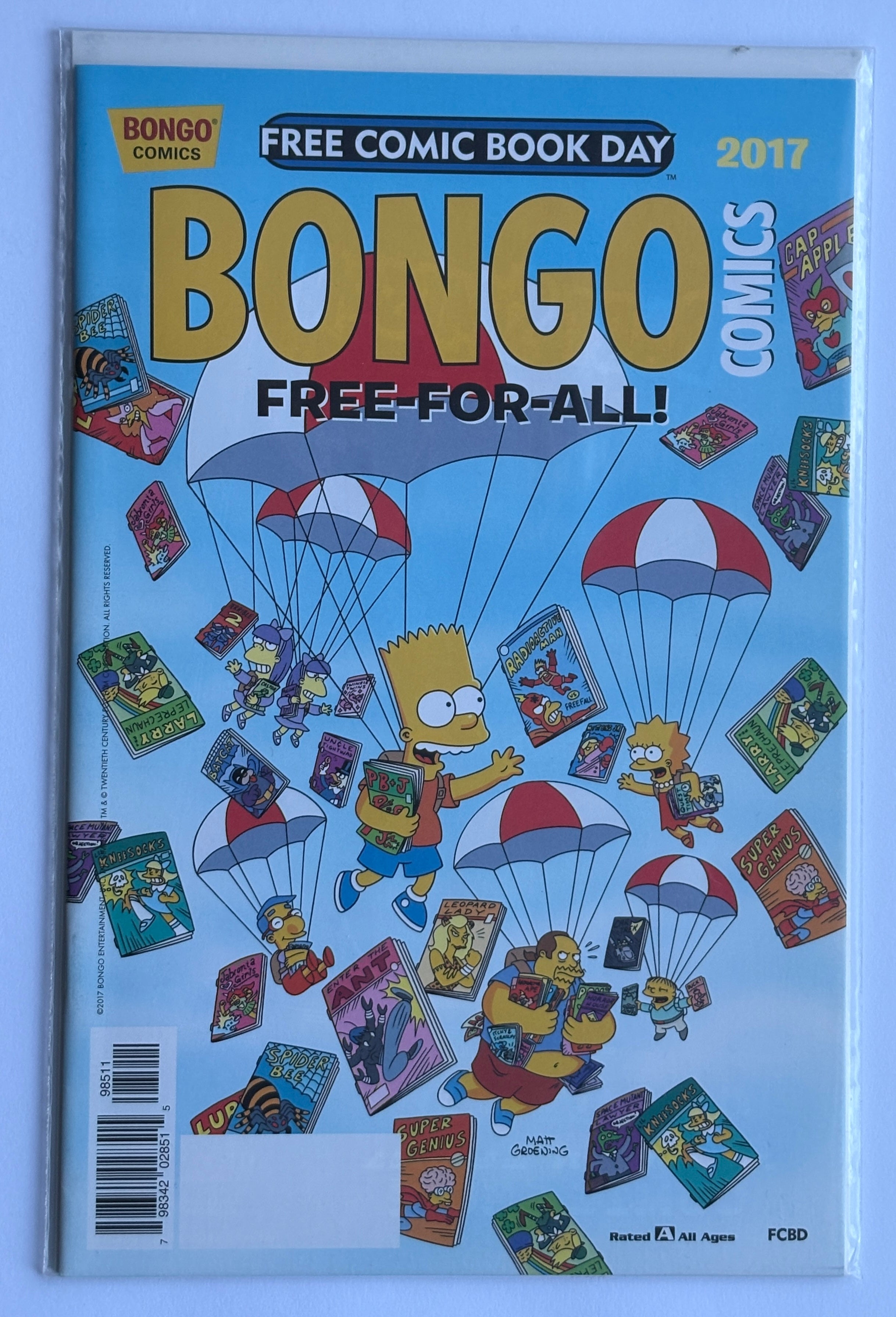 Bongo Free-For-All! #1 FCBD - Bongo Comics Unstamped 2017 NM- 9.2