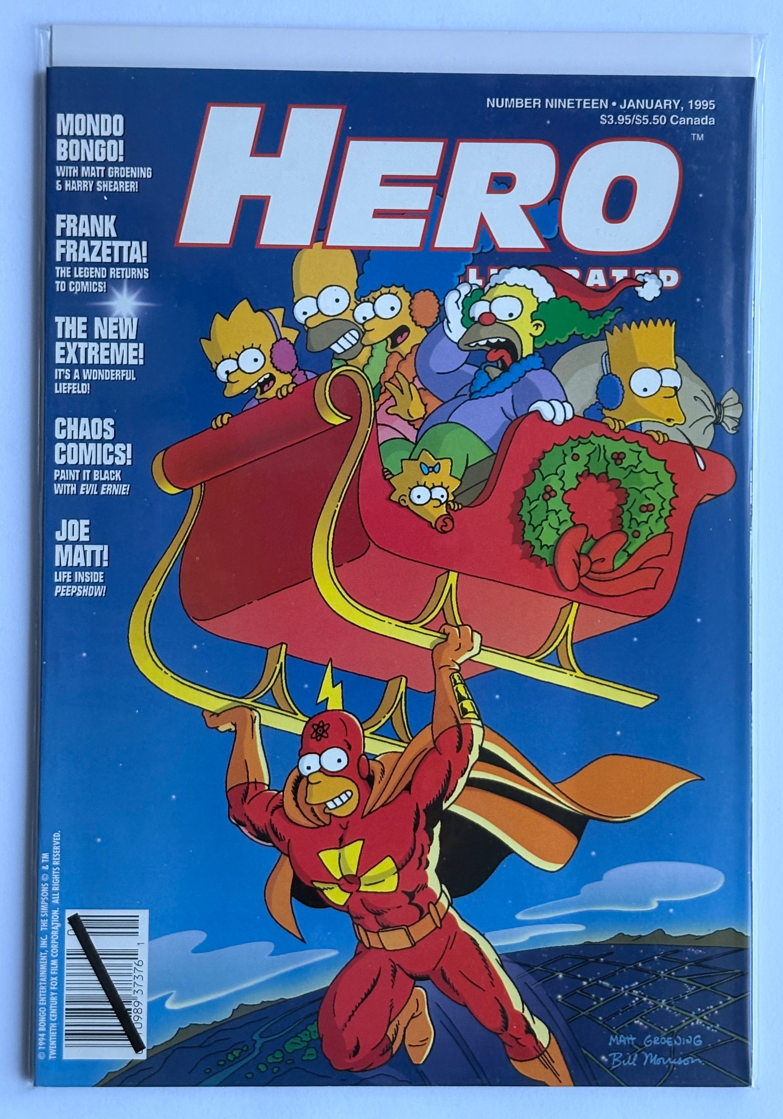 Hero Illustrated #19 - Magazine Warrior Publications January 1995 VF 8.0