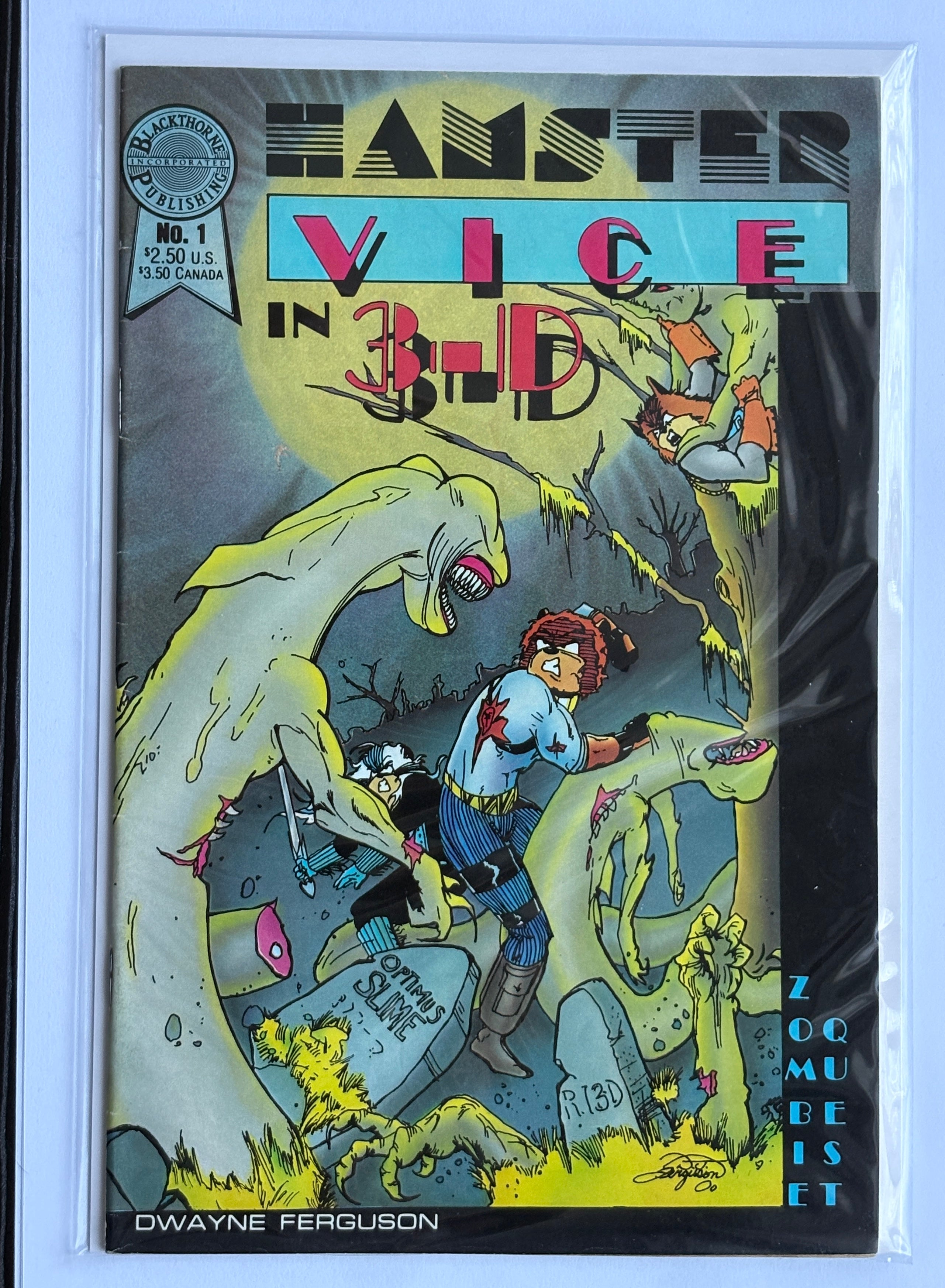 Hamster Vice in 3-D #1 - Blackthorne Publishing November 1986 FN+ 6.5