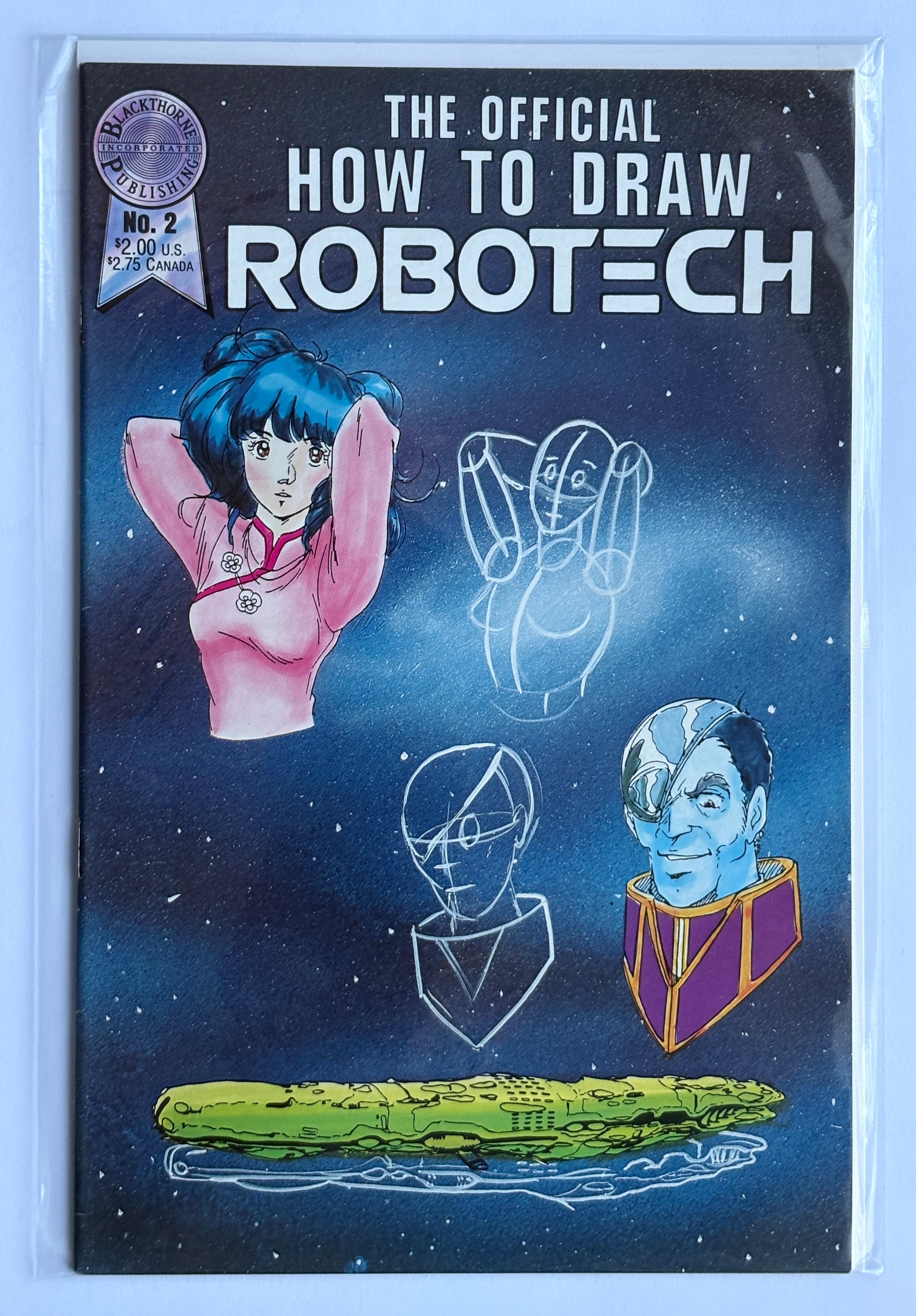 The Official How to Draw Robotech #2 - Blackthorne March 1987 F/VF 7.0