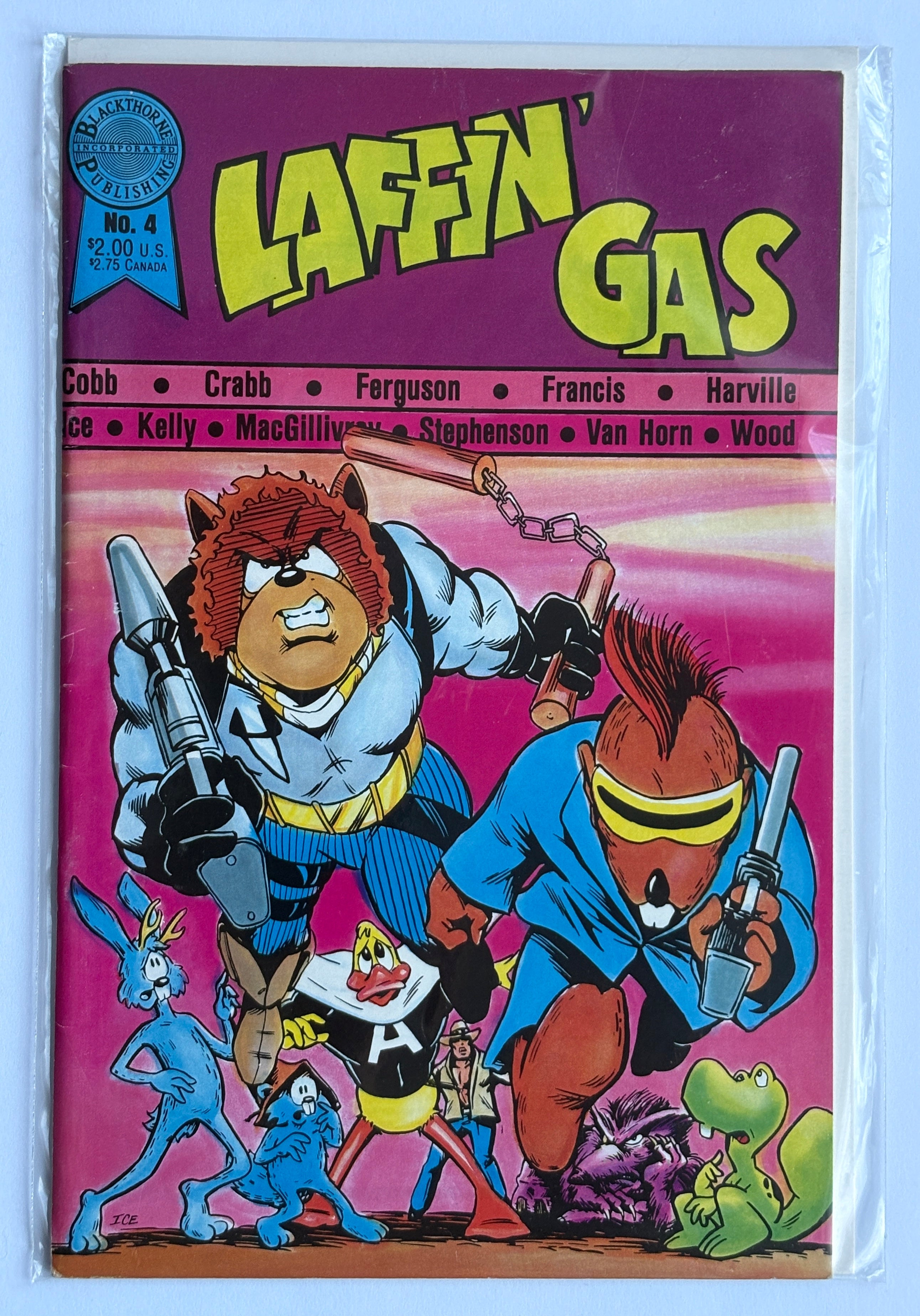 Laffin' Gas #4 - Blackthorne Publishing December 1986 FN+ 6.5