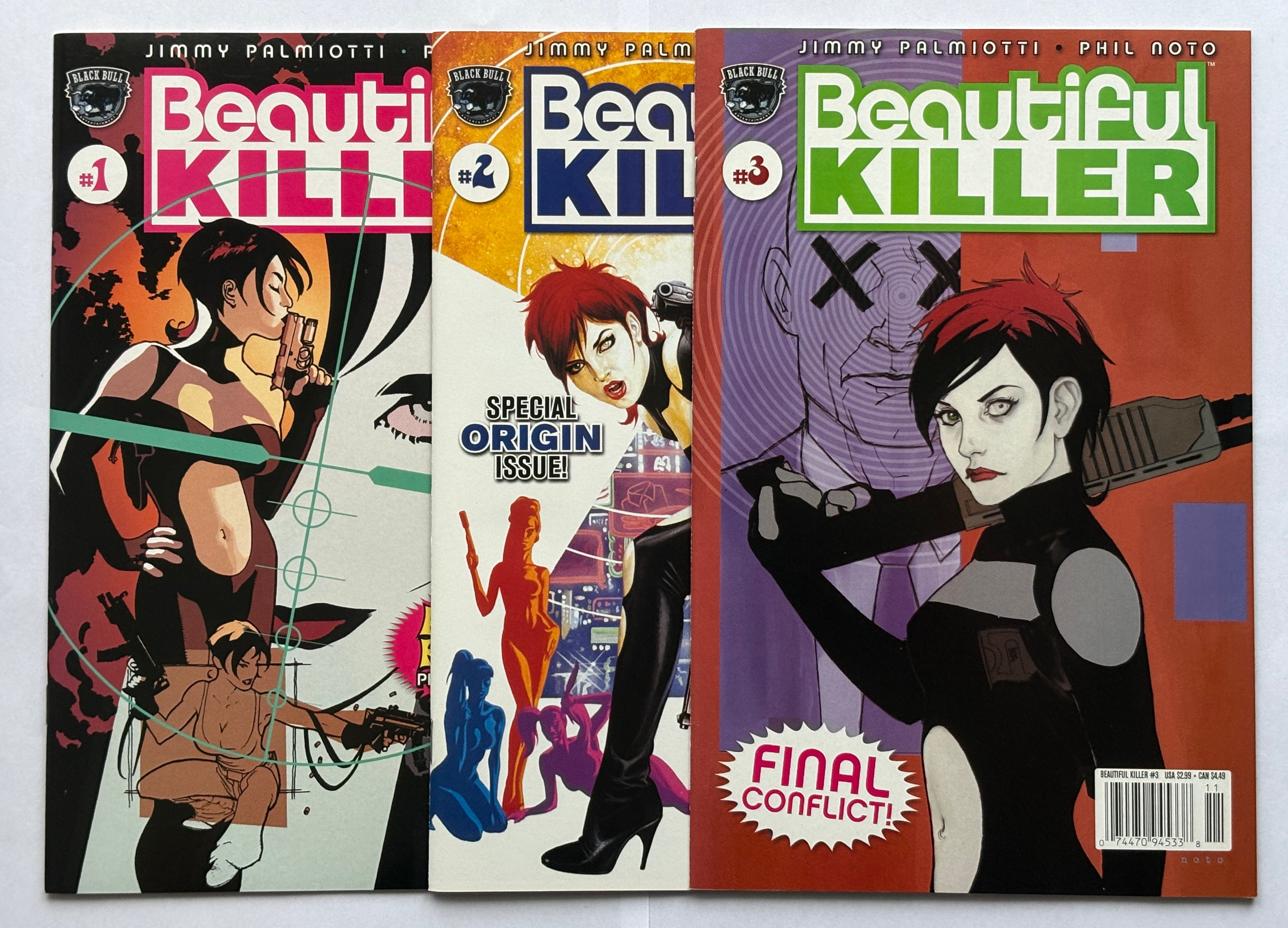 Beautiful Killer #1 to 3 Complete Set (3 Comics) Black Bull 2002 VF/NM 9.0