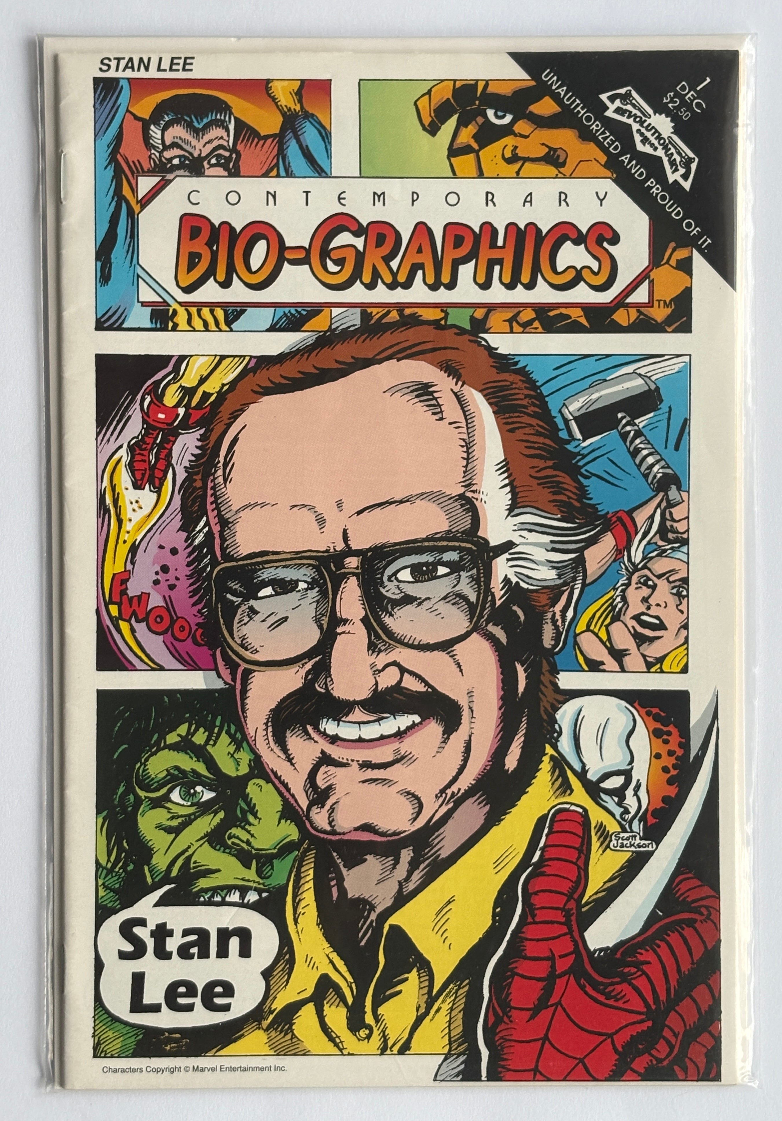 Contemporary Bio-Graphics #1 Stan Lee - Revolutionary Comics Dec 1991 FN+ 6.5