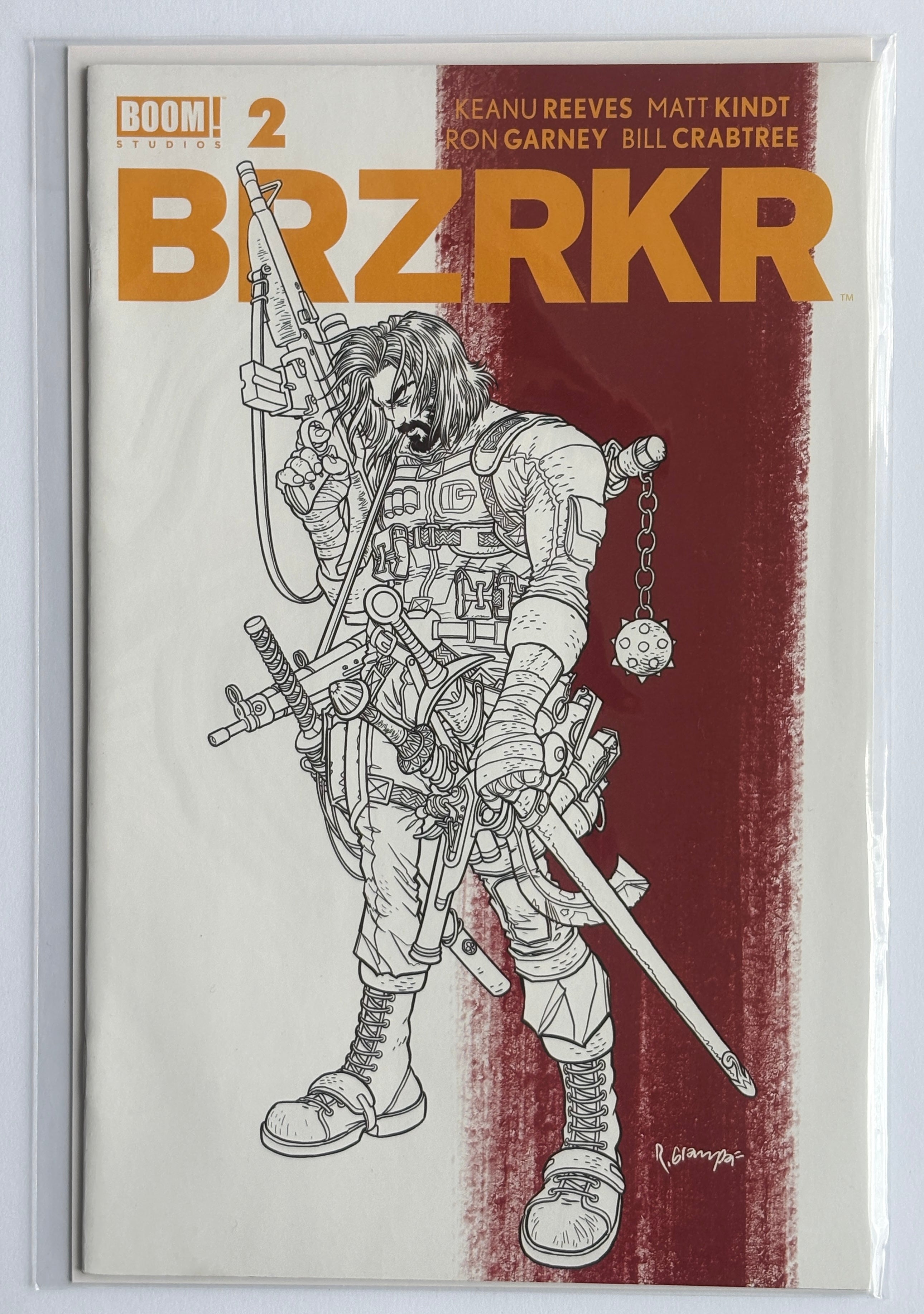 BRZRKR #2 - Variant - Boom! Studios May 2021 NM 9.4