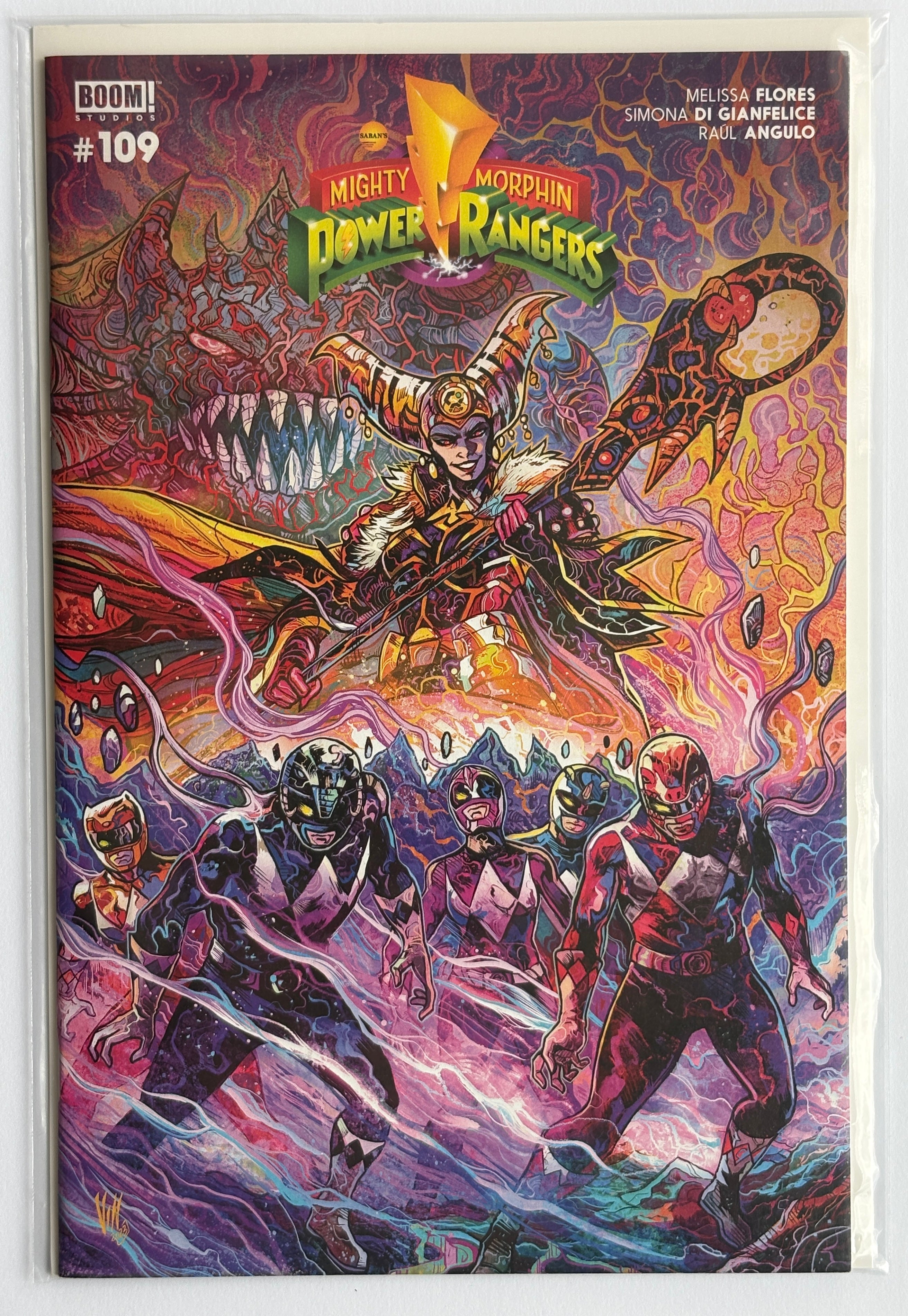 Mighty Morphin Power Rangers #109 1st Printing Variant Boom! 2023 NM- 9.2