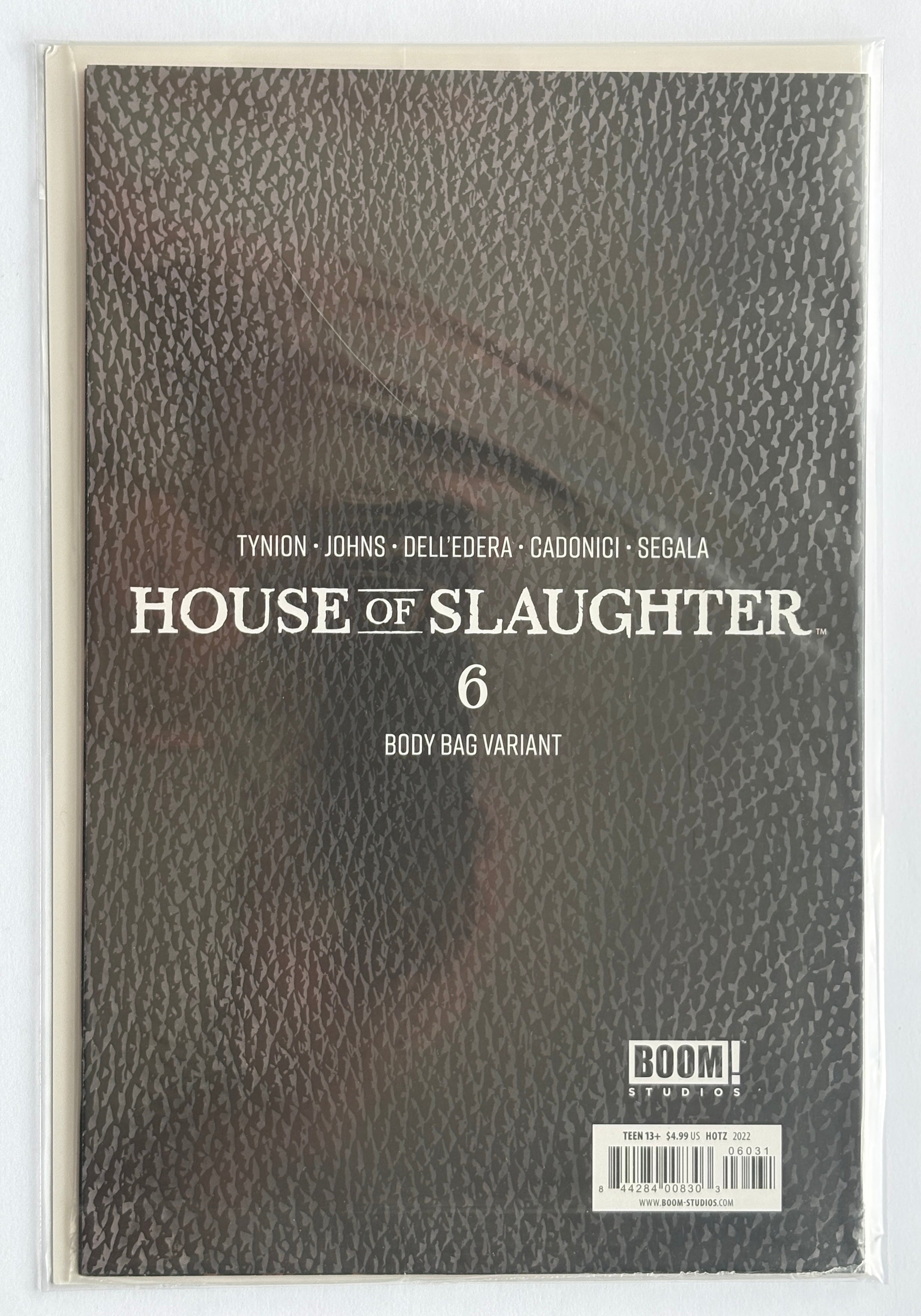 House of Slaughter #6 - Body Bag Variant Boom! Studios May 2022 NM 9.4