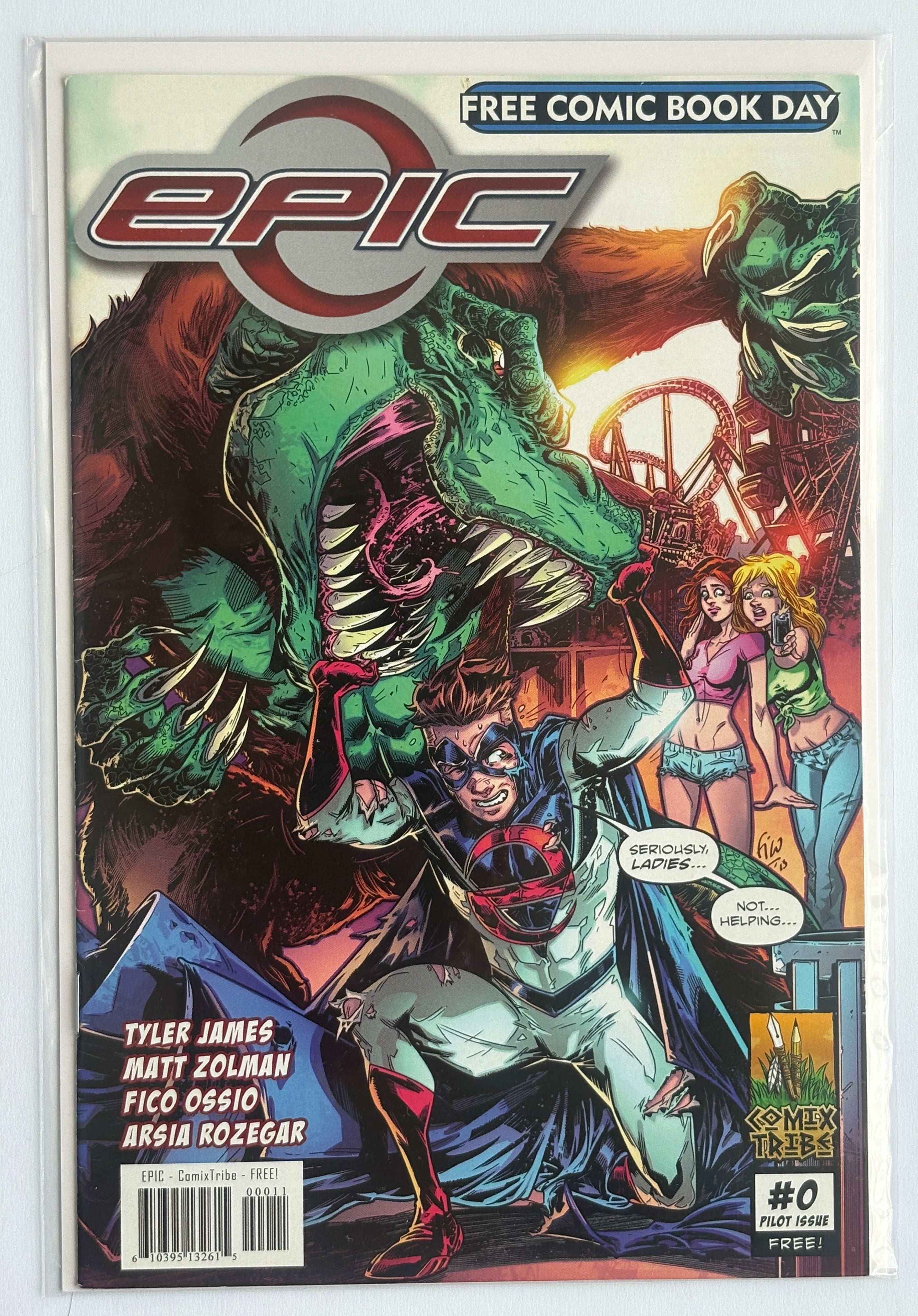 Epic #0 - FCBD Pilot Issue - 1st Diamond Printing Comix Tribe 2014 F/VF 7.0