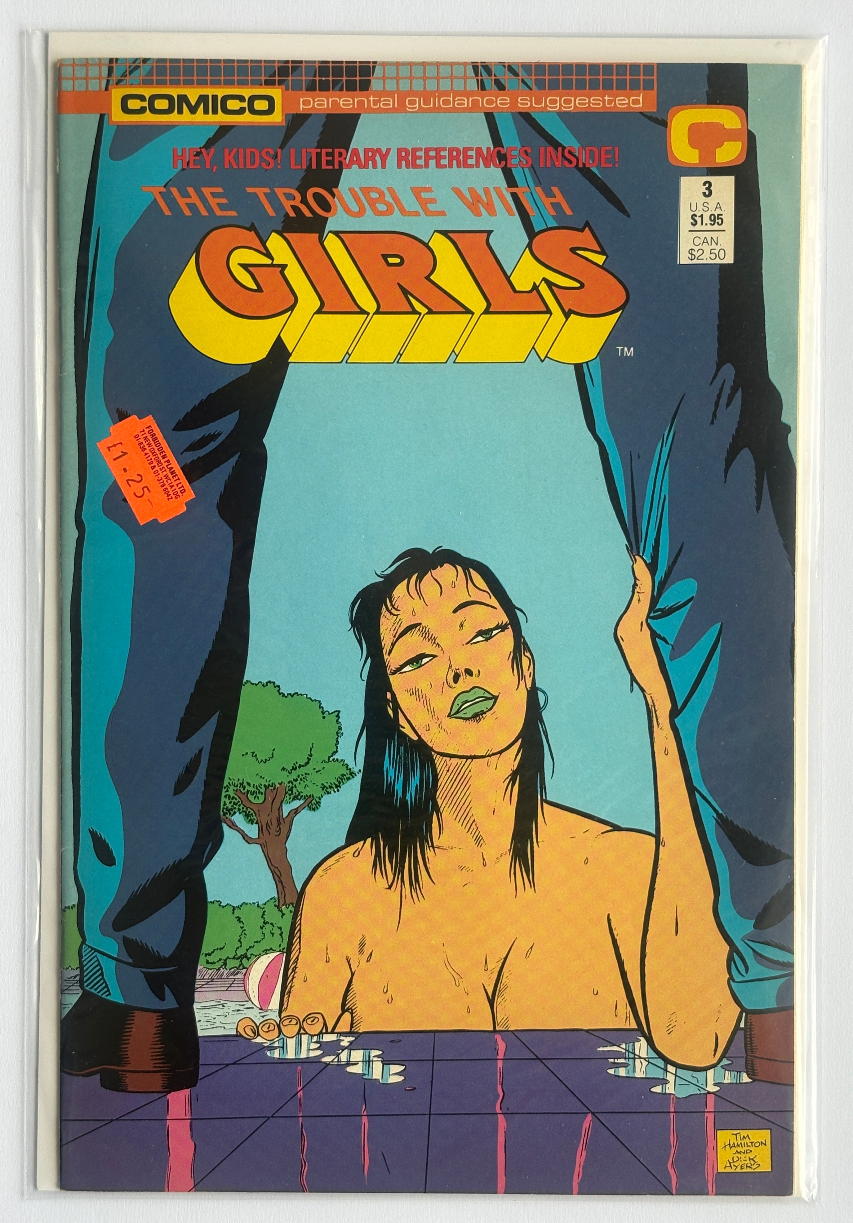 The Trouble with Girls #3 - Comico The Comic Company April 1989 VF- 7.5
