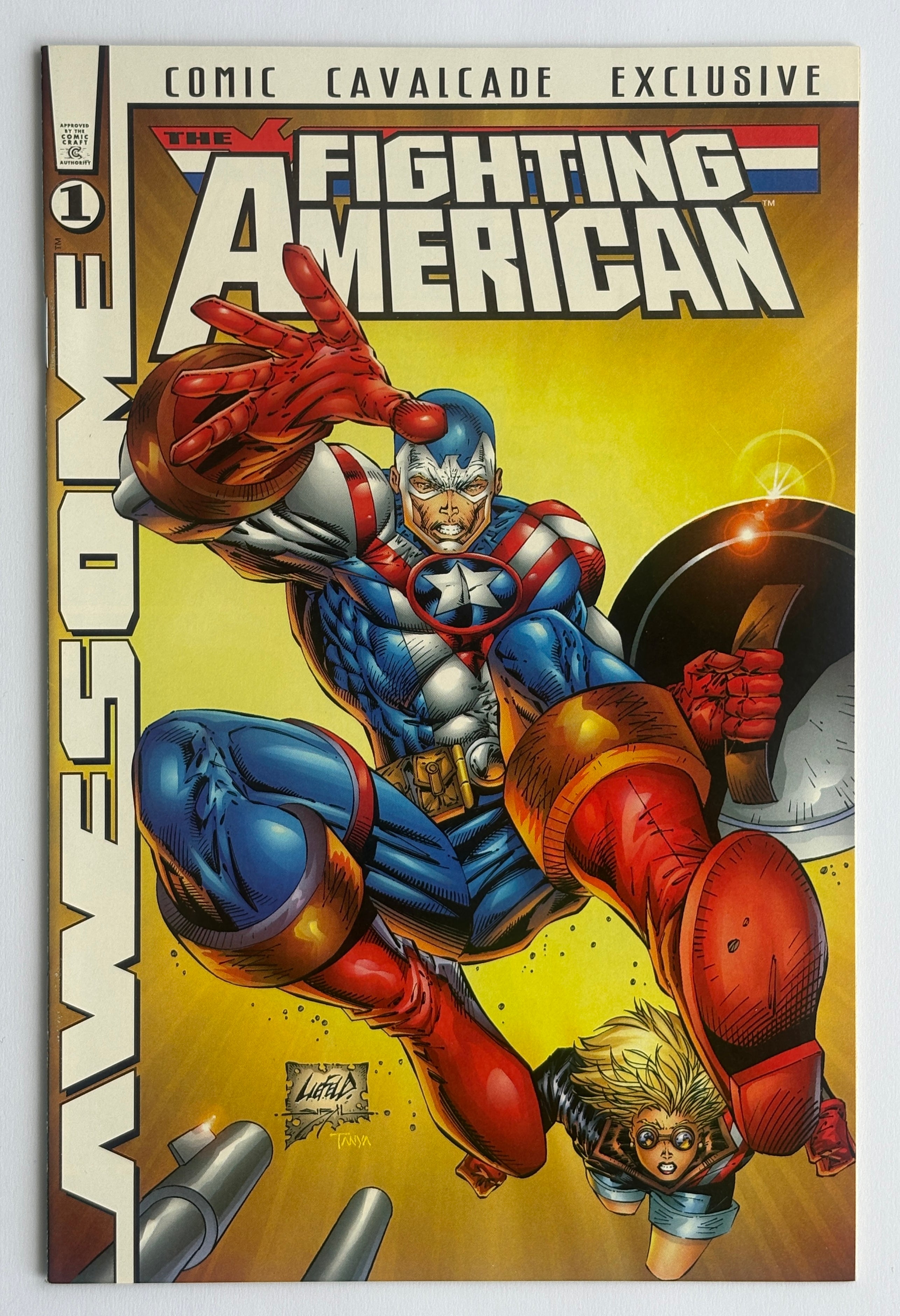The Fighting American #1 - Comic Cavalcade Exclusive - Awesome August 1997 VF+ 8.5