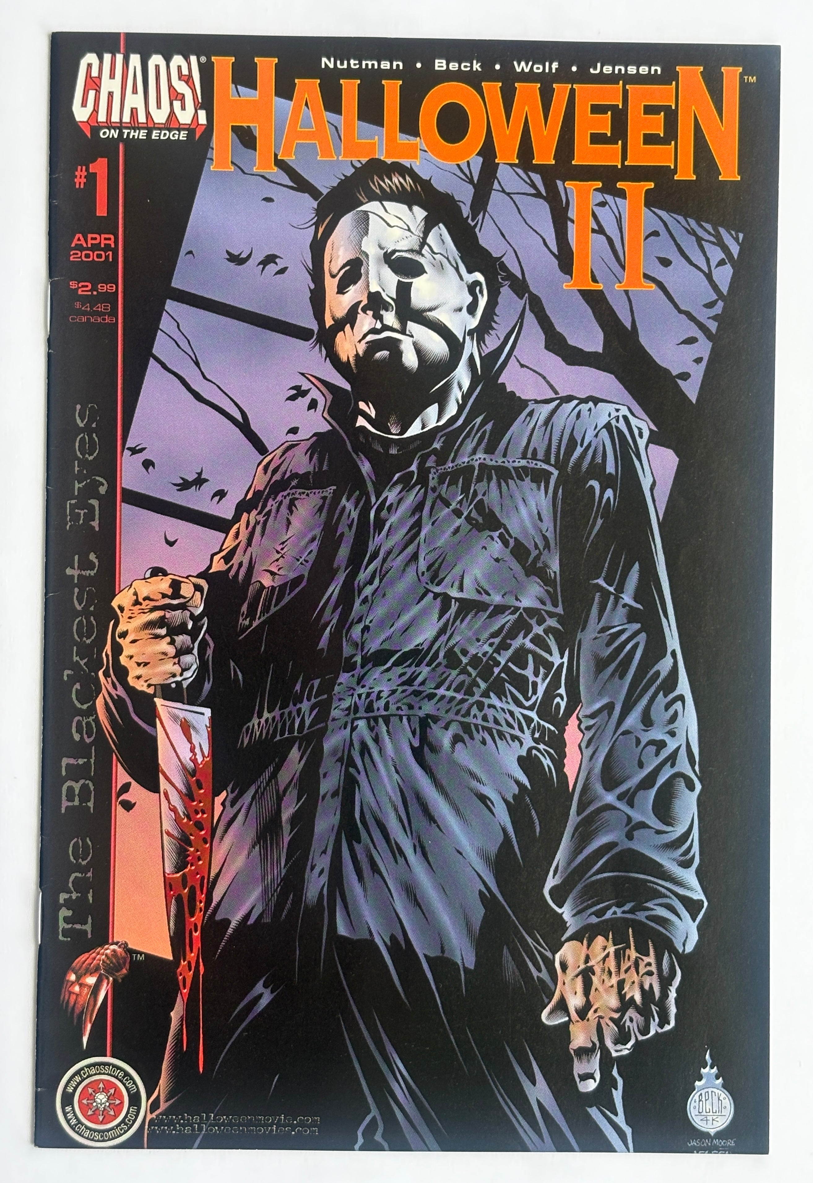 Halloween II: The Blackest Eyes #1 - 1st Print Chaos! Comics April 2001 VF- 7.5