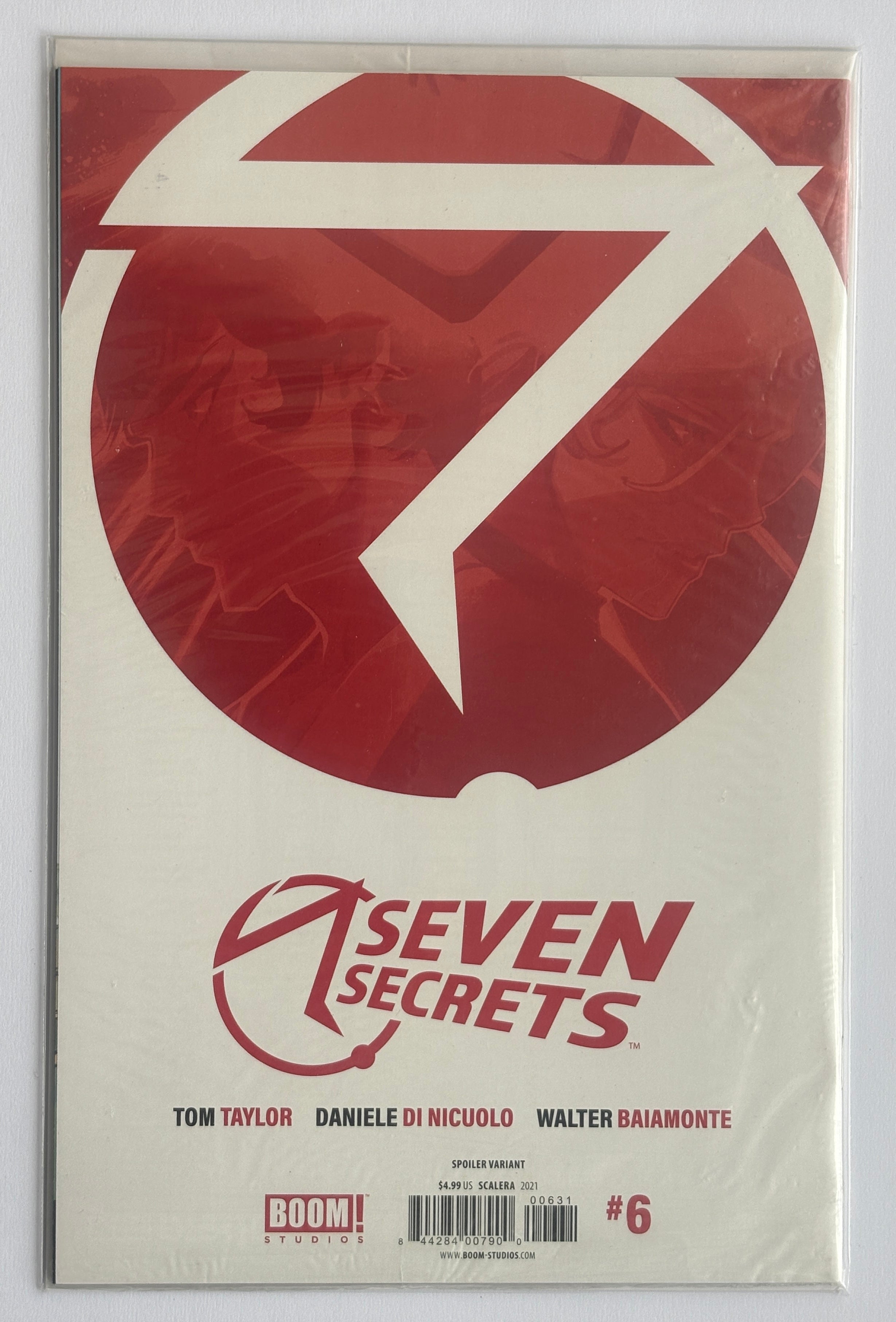 Seven Secrets #6 - 1st Printing Spoiler Variant Boom! Studios  2021 Still Sealed