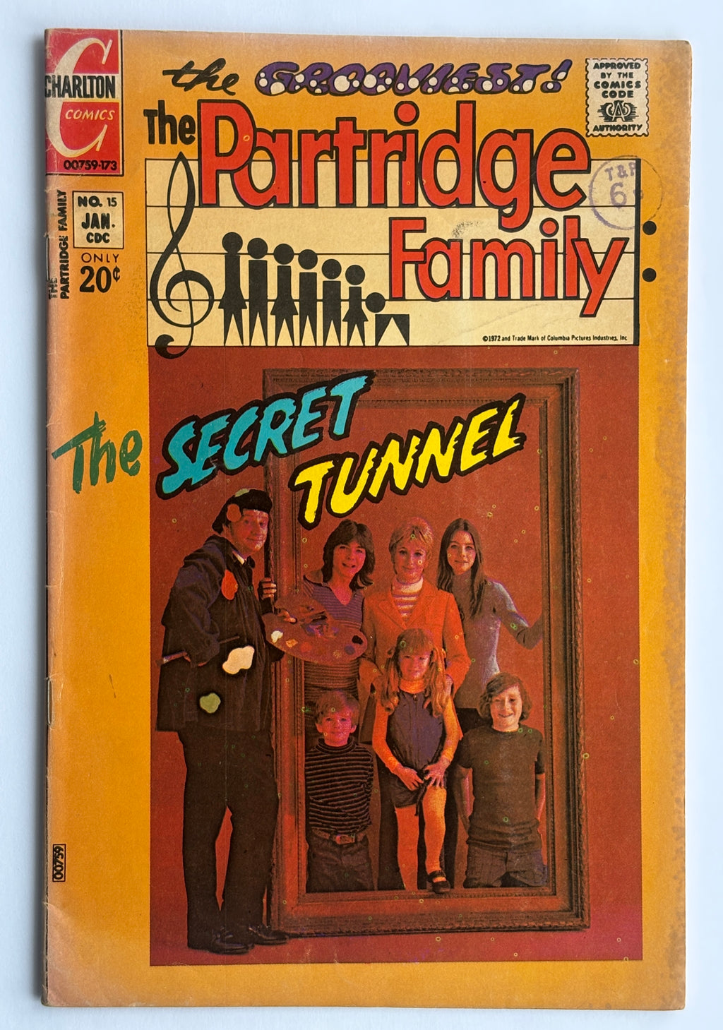 The Partridge Family #15 - Charlton Comics January 1973 VG 4.0