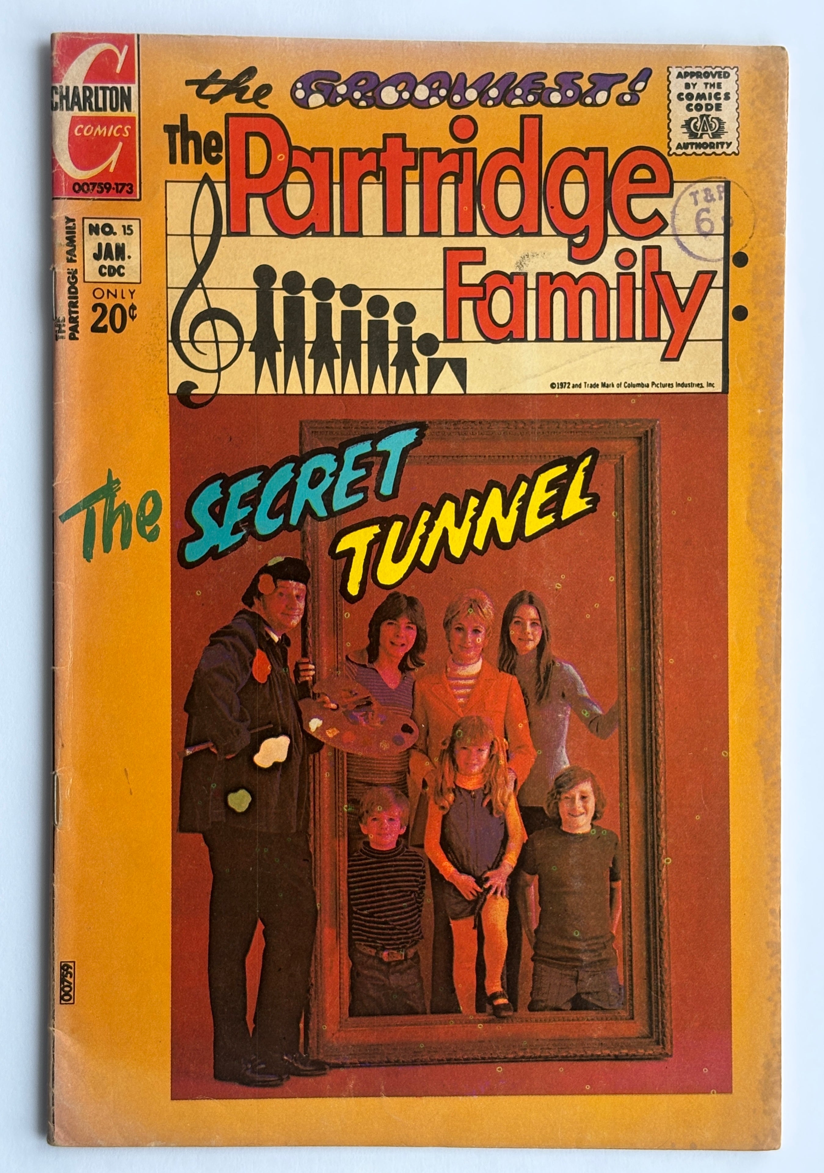 The Partridge Family #15 - Charlton Comics January 1973 VG 4.0