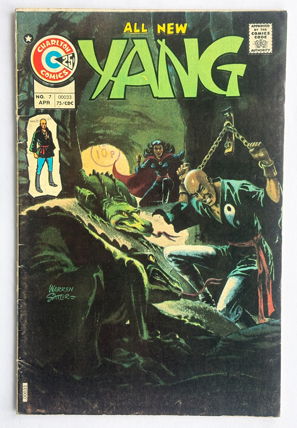 All New YANG Vol: 3 #7 - Queen of Evil - Charlton Comics - April 1975 FN- 5.5