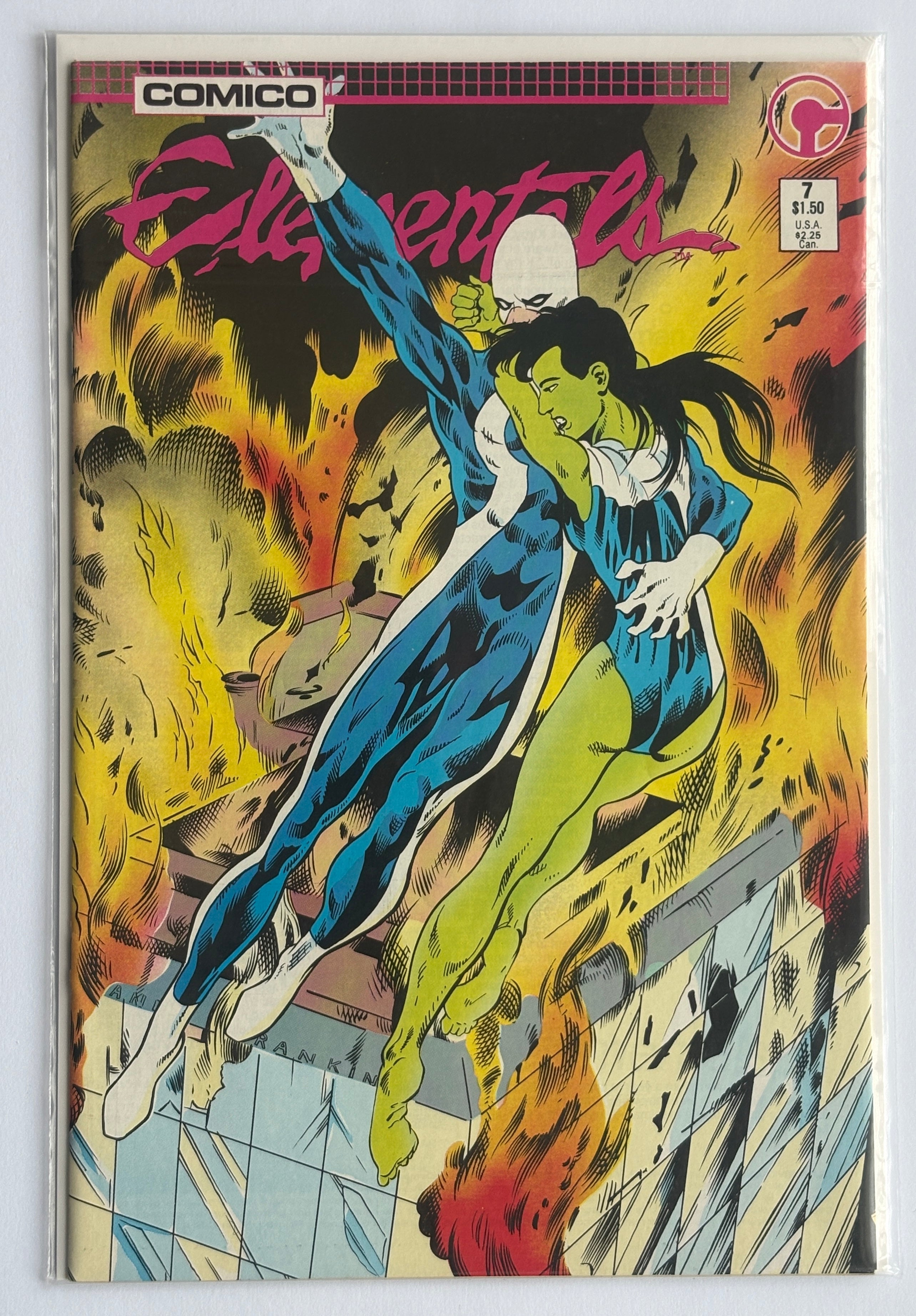 Elementals #7 - Comico The Comic Company - April 1986 VF- 7.5