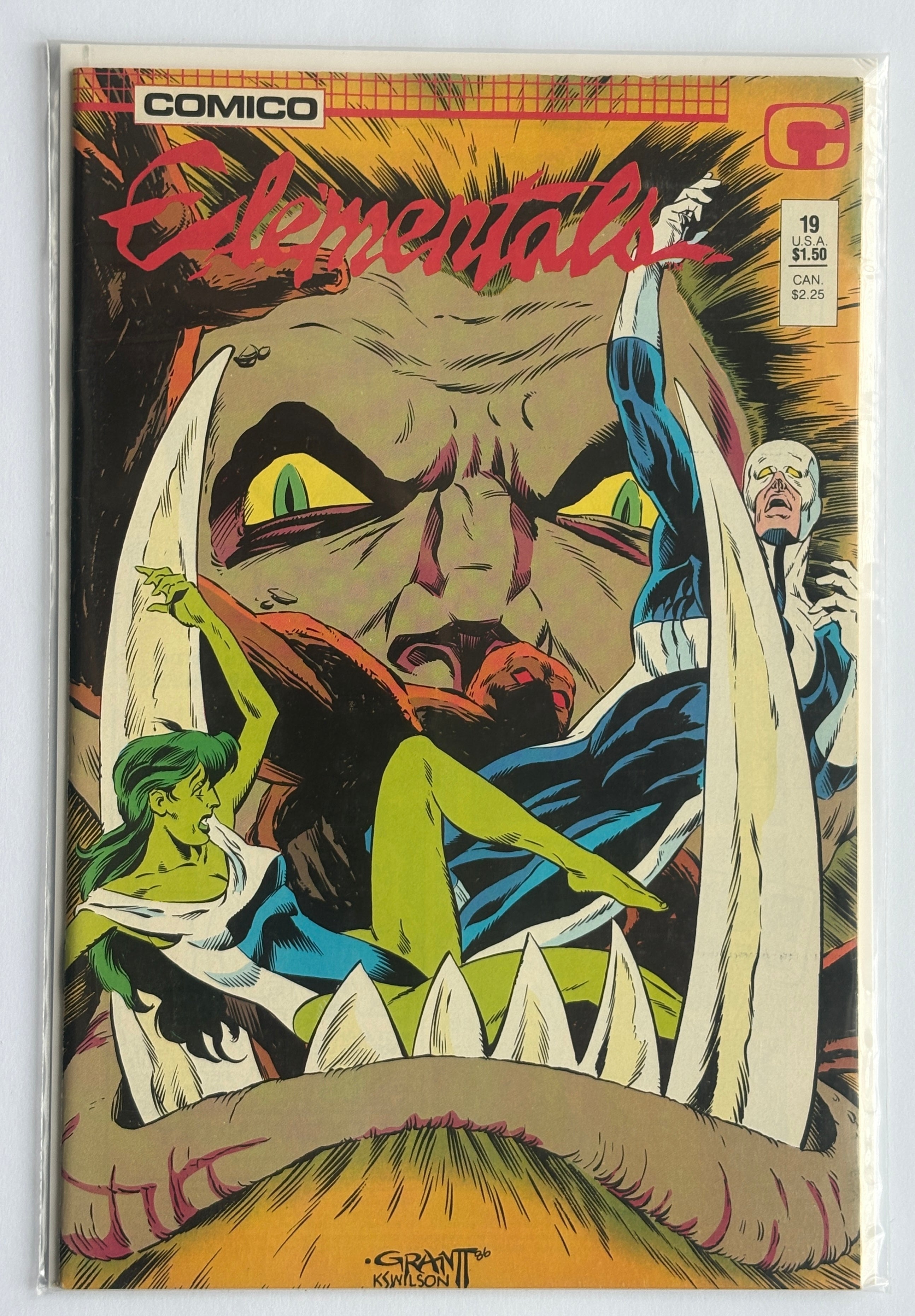 Elementals #19 - Comico The Comic Company - November 1987 VF 8.0