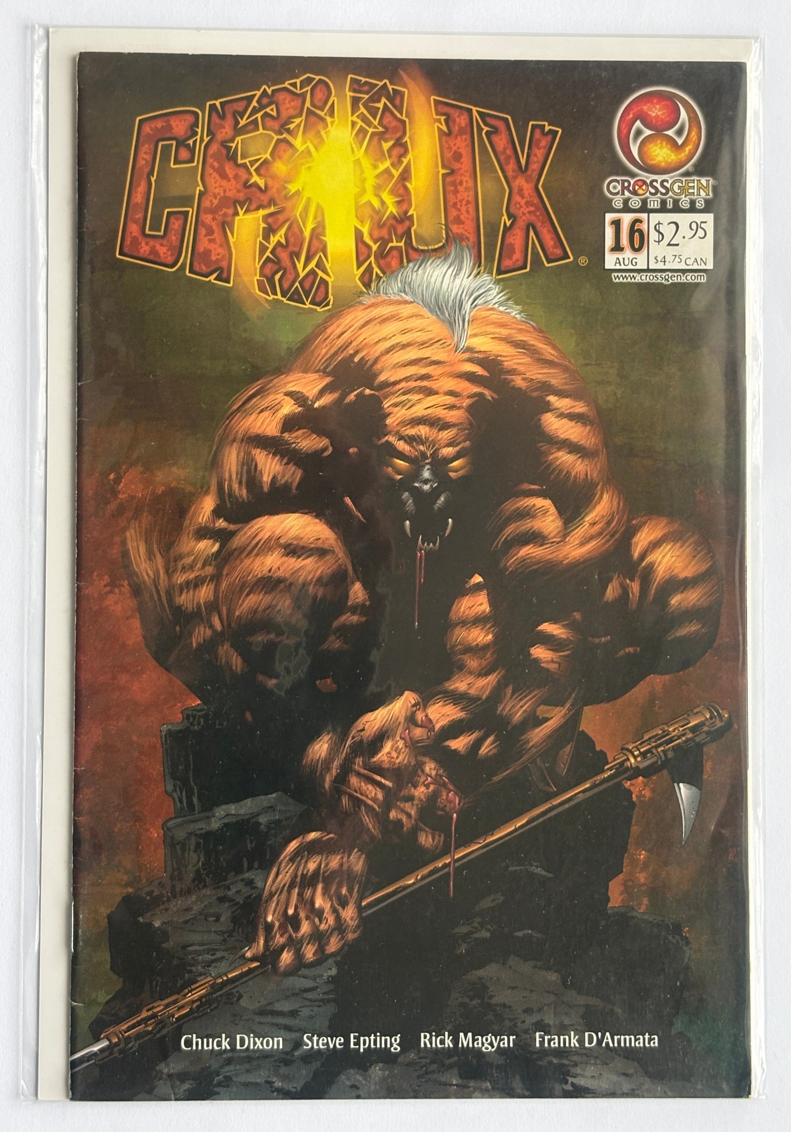 Crux #16 - 1st Printing Crossgen Comics August 2002 FN+ 6.5
