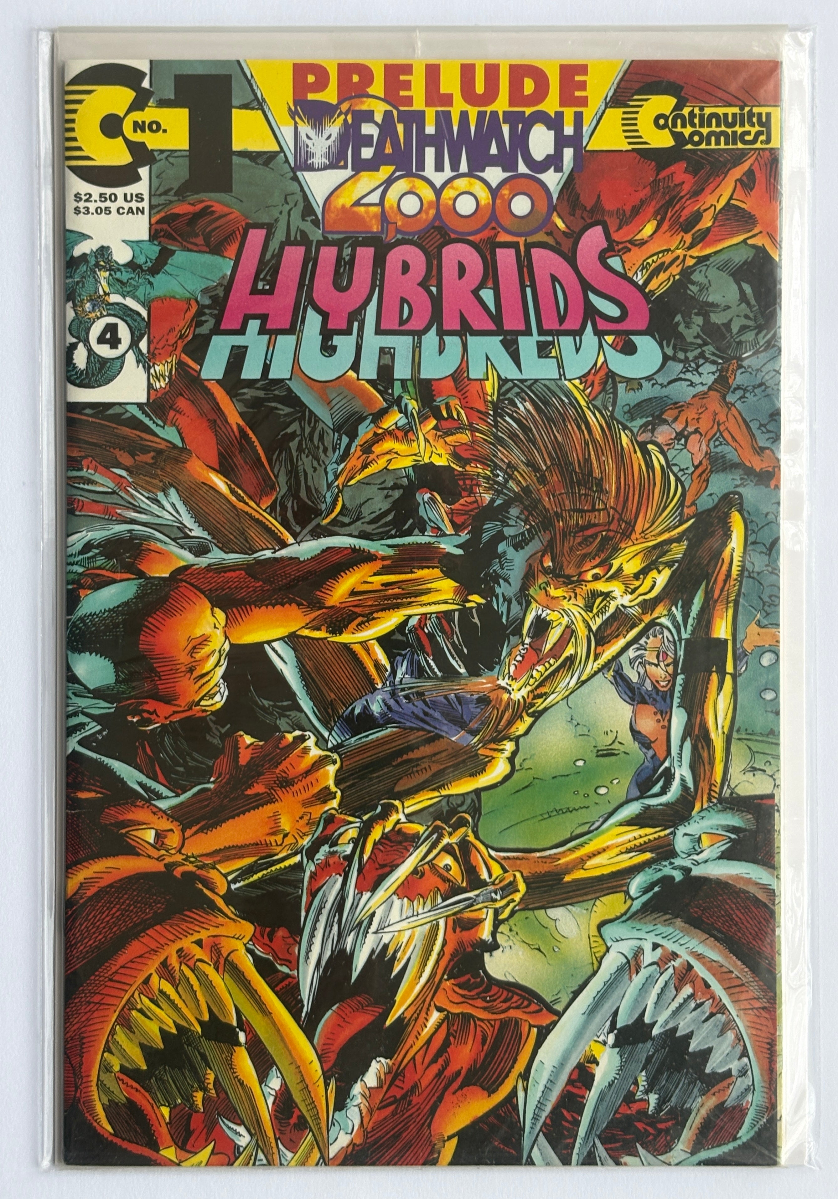 Hybrids #1 - Prelude Deathwatch 2000 Part 4 Continuity Comics 1993 Still Sealed