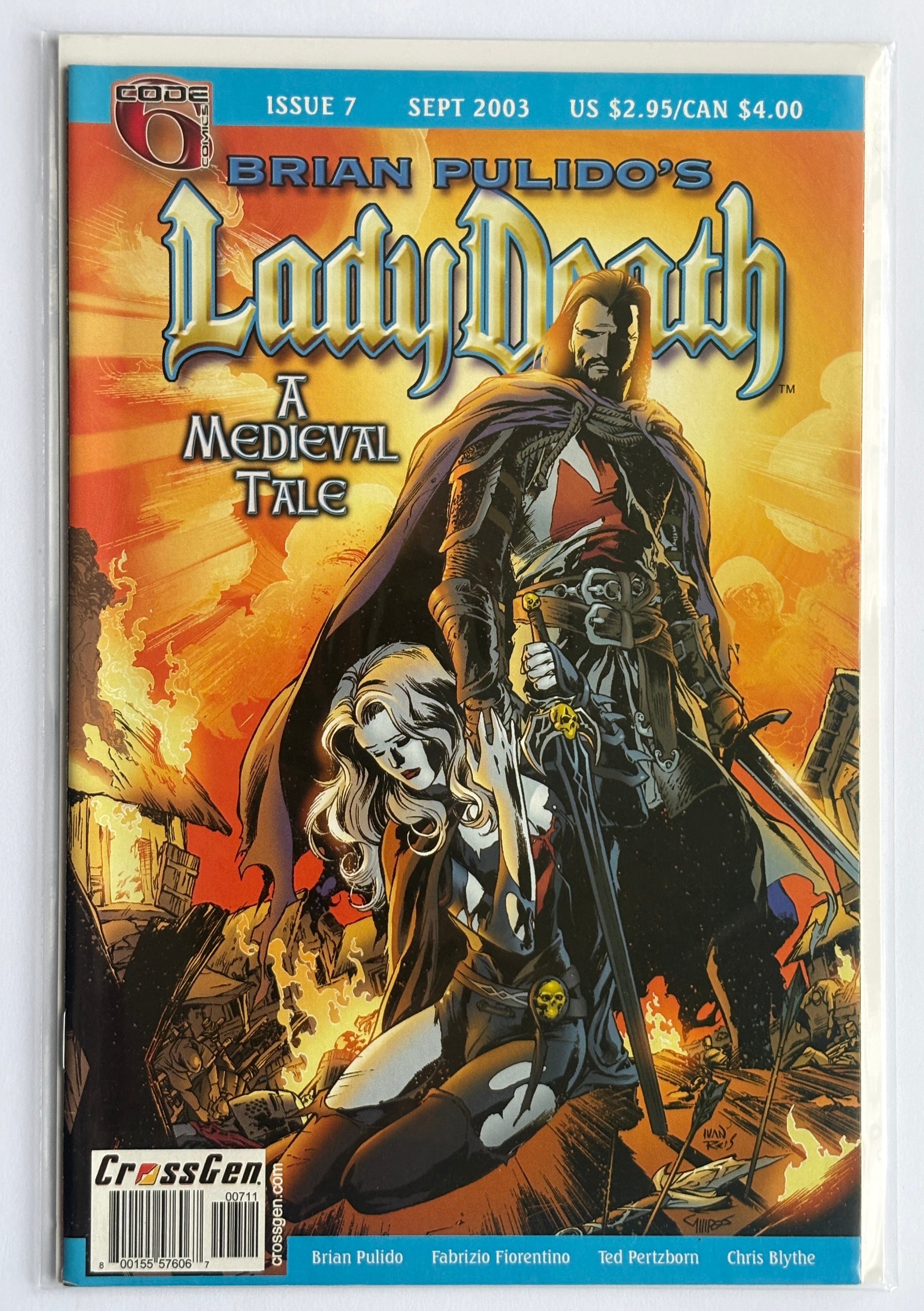 Lady Death: A Medieval Tale #7  1st Print Crossgen Comics September 2003 VF- 7.5