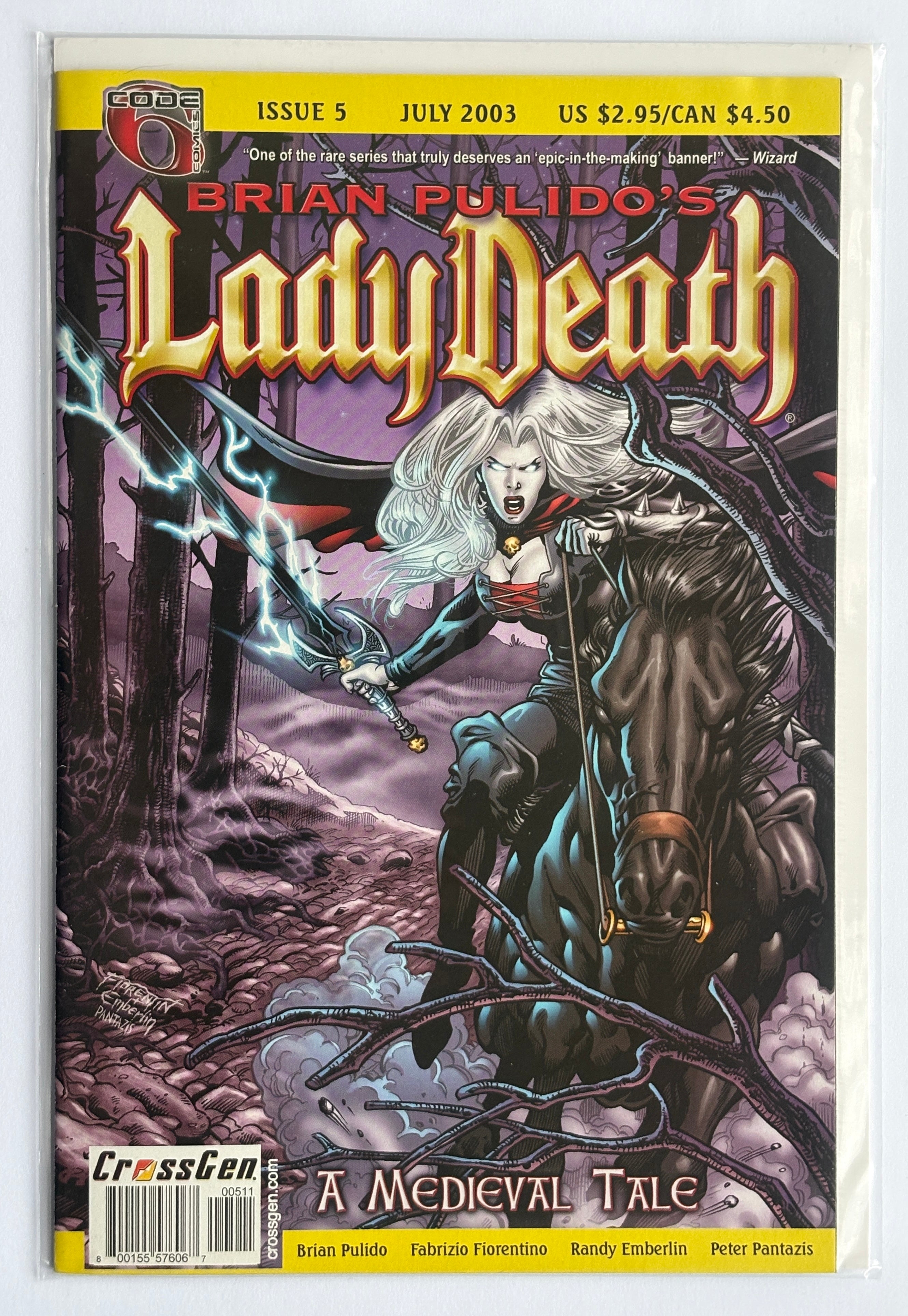 Lady Death: A Medieval Tale #5 - 1st Printing Crossgen Comics July 2003 VF 8.0