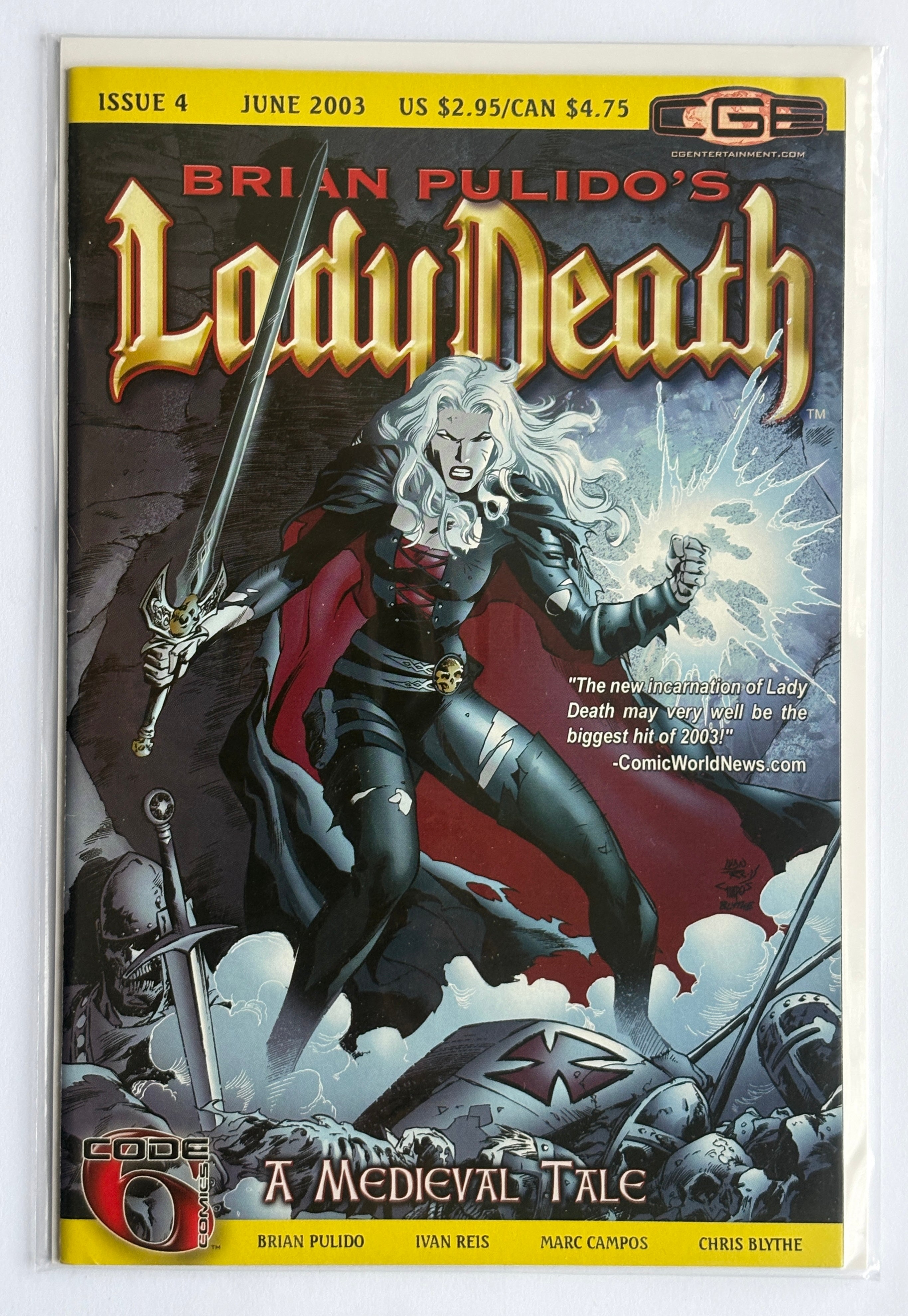 Lady Death: A Medieval Tale #4 - 1st Printing Crossgen Comics June 2003 VF+ 8.5