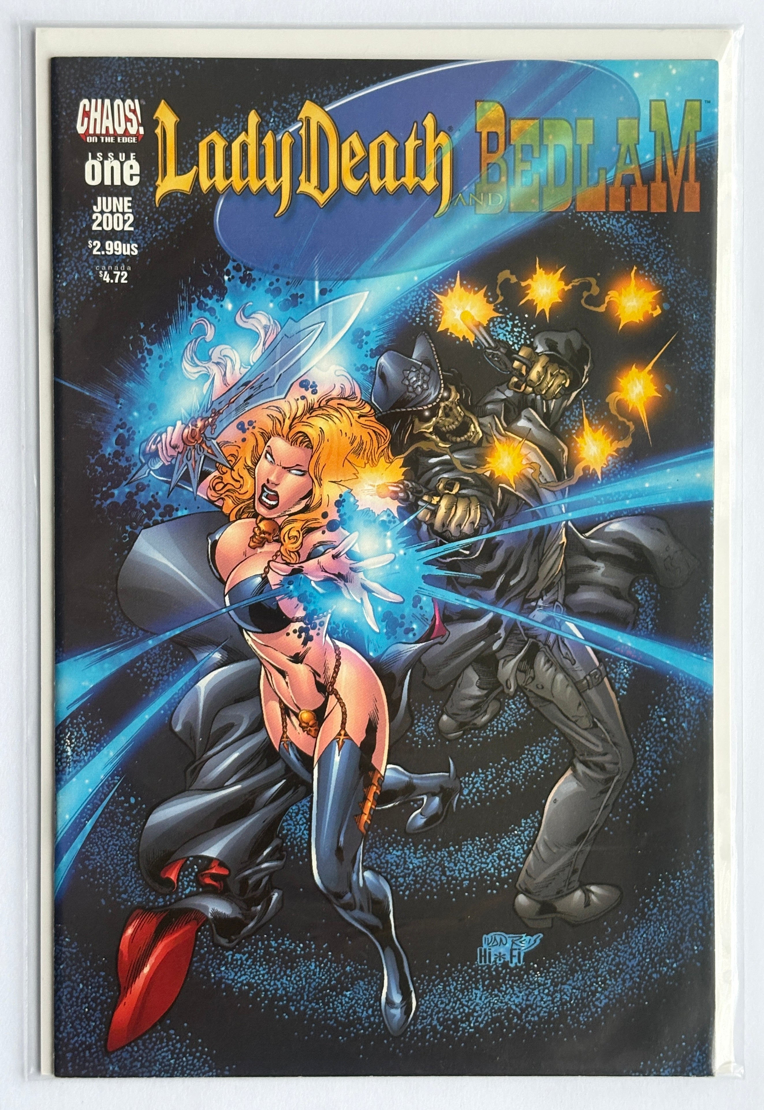 Lady Death / Bedlam #1 - 1st Printing Chaos! Comics June 2002 F/VF 7.0