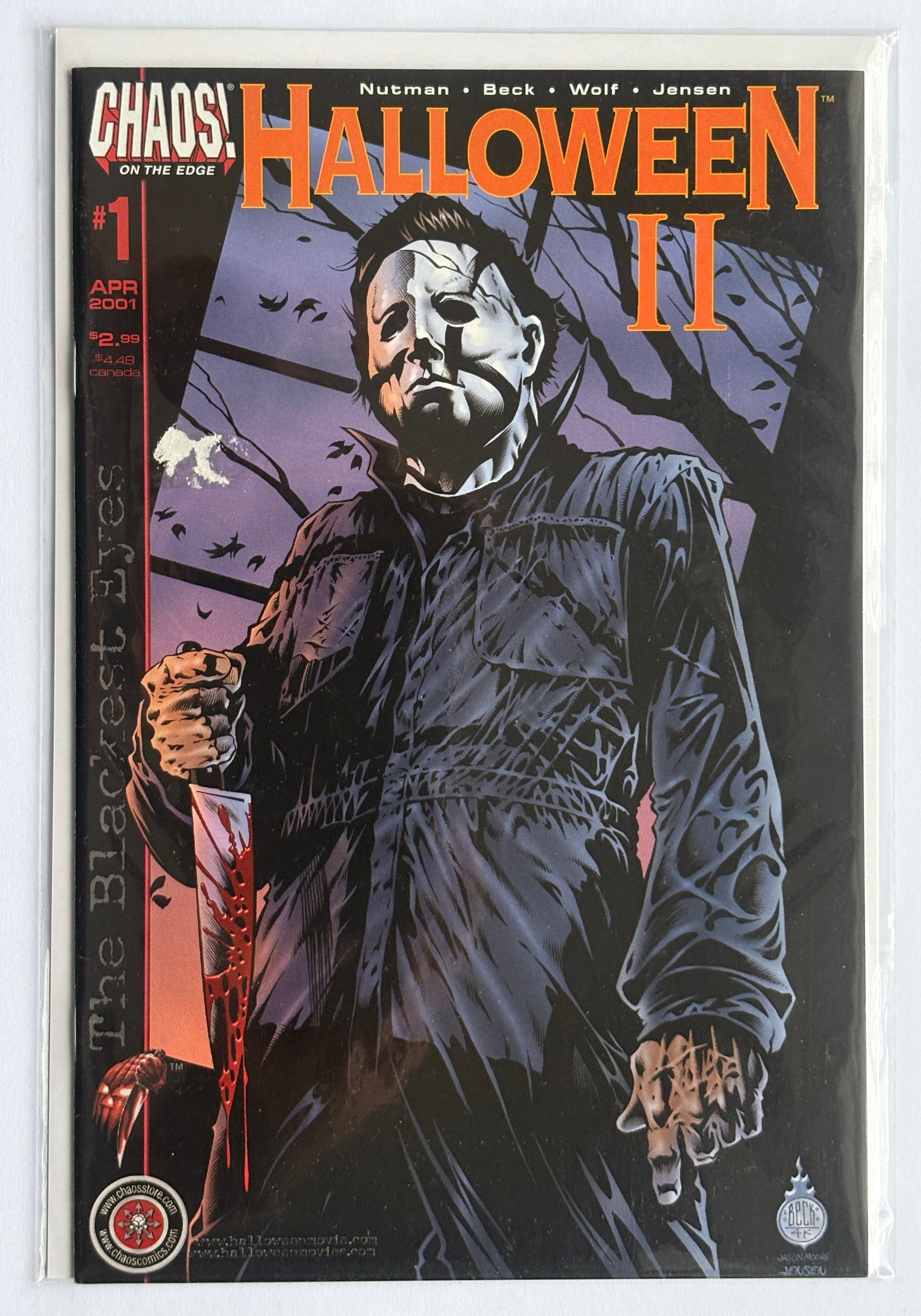 Halloween II: The Blackest Eyes #1 - 1st Print Chaos! Comics April 2001 VG 4.0