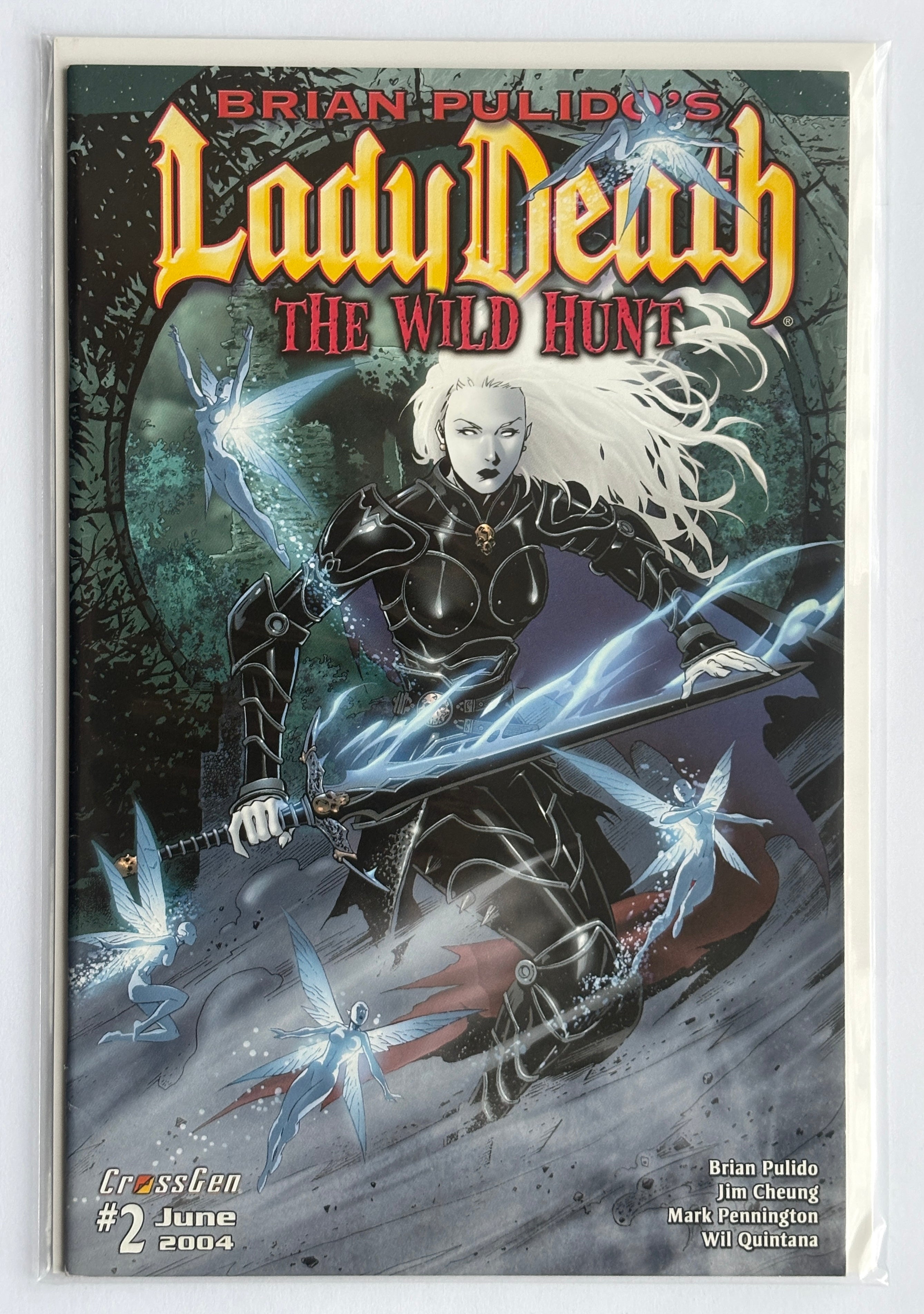 Lady Death: The Wild Hunt #2 - 1st Printing Crossgen Comics June 2004 VF- 7.5
