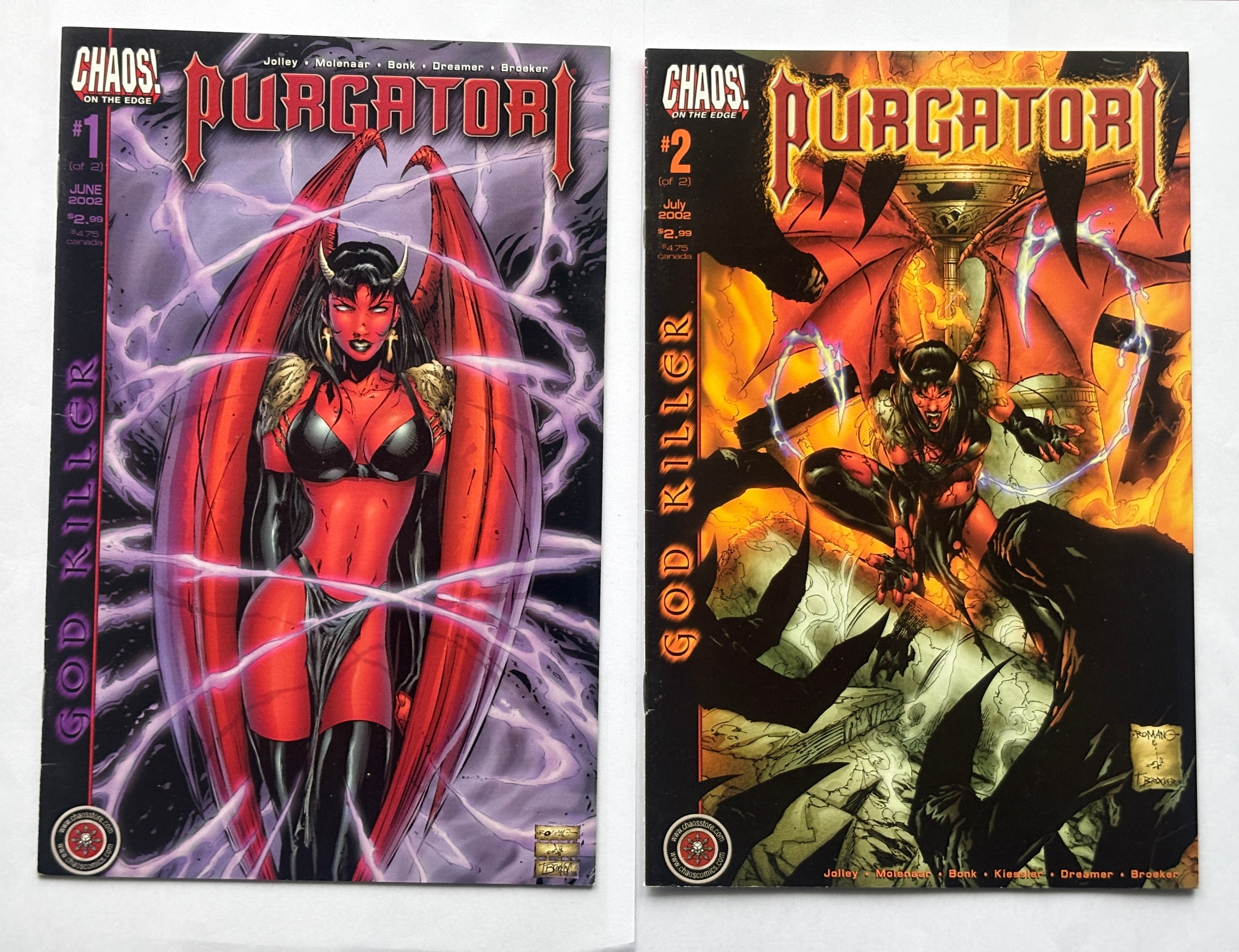 Purgatori God Killer #1 to 2 (2 Issue Set) Chaos! Comics 2002 VF- 7.5