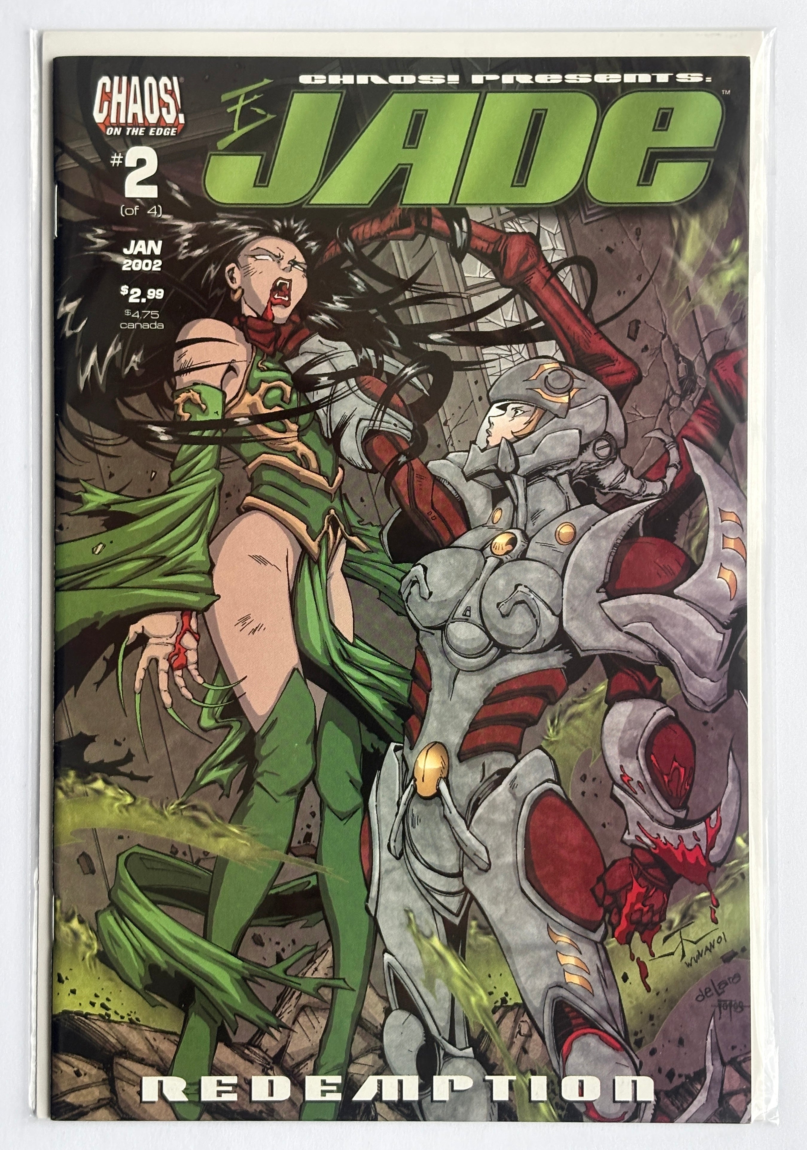 Jade Redemption #2 (2 of 4) 1st Printing Chaos! Comics January 2002 F/VF 7.0