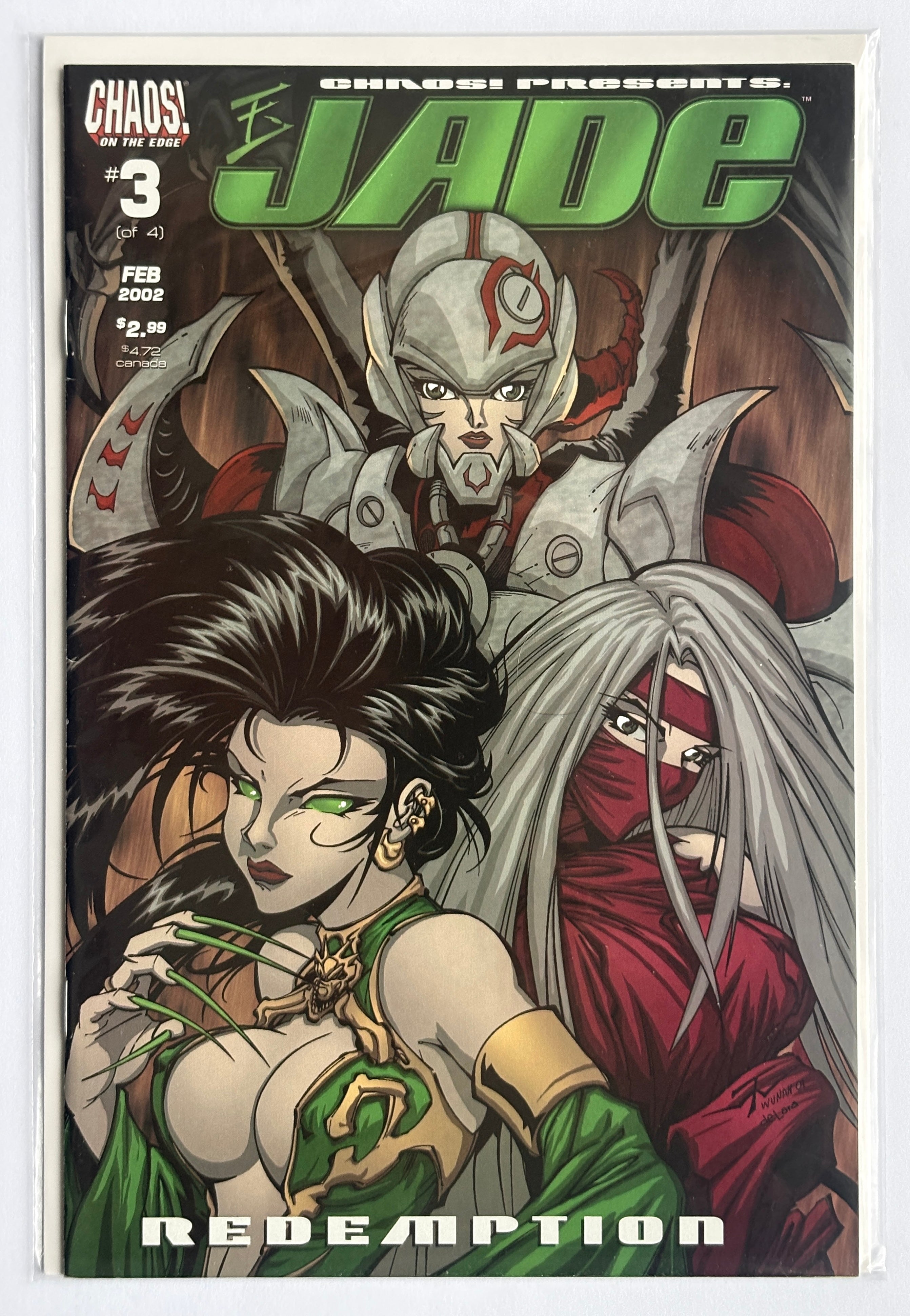 Jade Redemption #3 (3 of 4) 1st Printing Chaos! Comics February 2002 F/VF 7.0