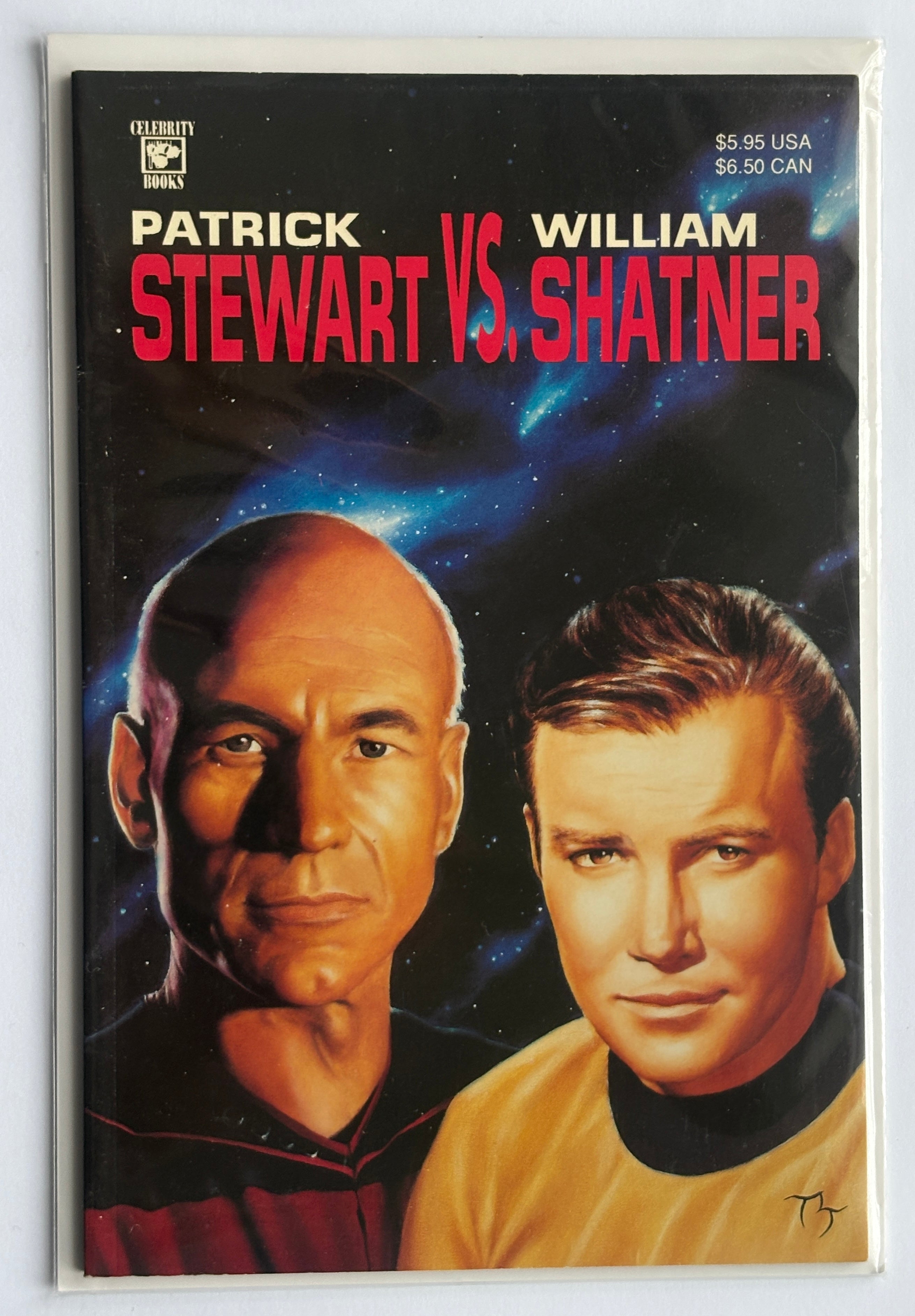 Patrick Stewart vs William Shatner - 1st Printing Celebrity Comics 1992 F/VF 7.0