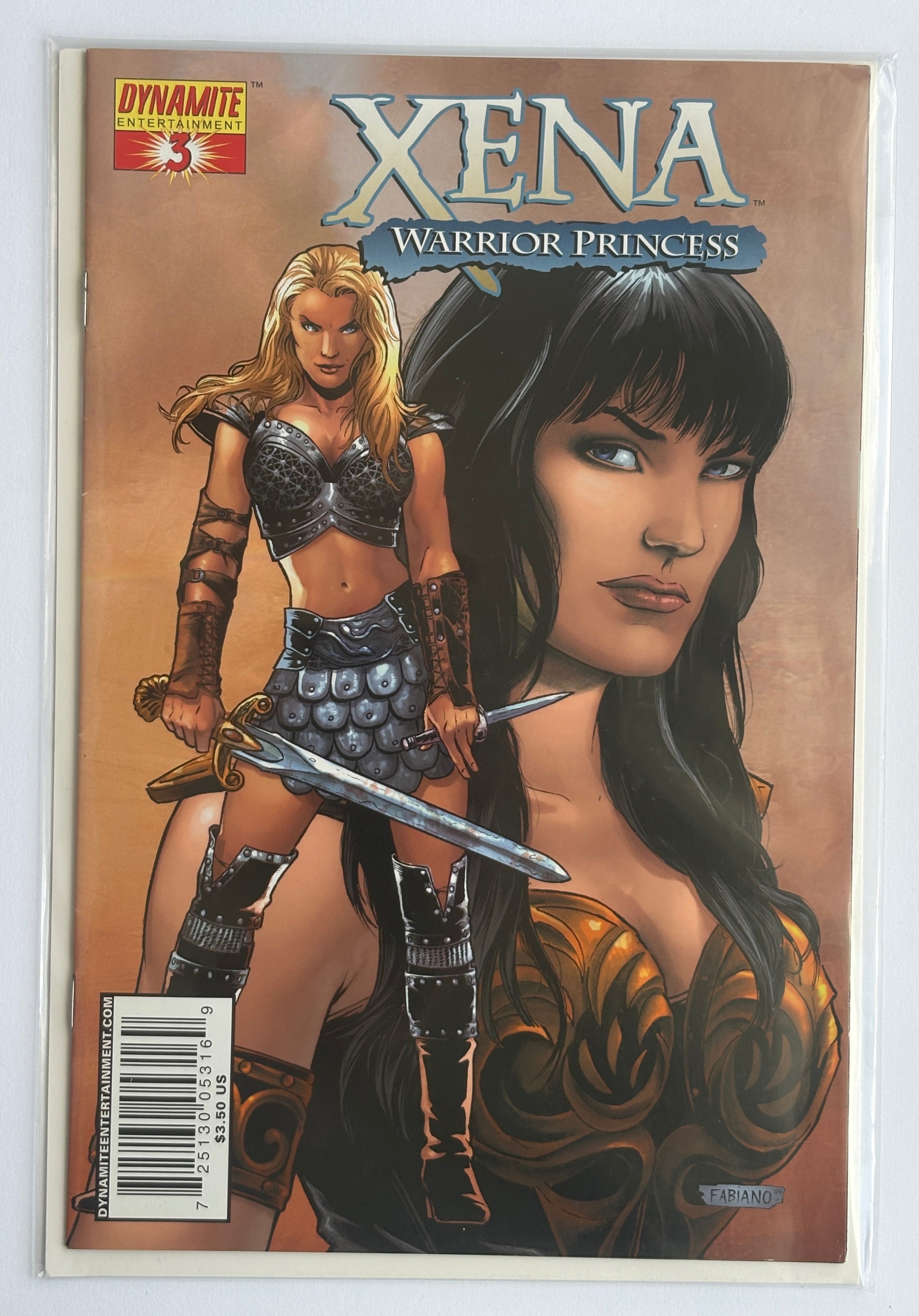 Xena #3 - Warrior Princess - Fabiano Cover Dynamite Comics 2006 FN 6.0