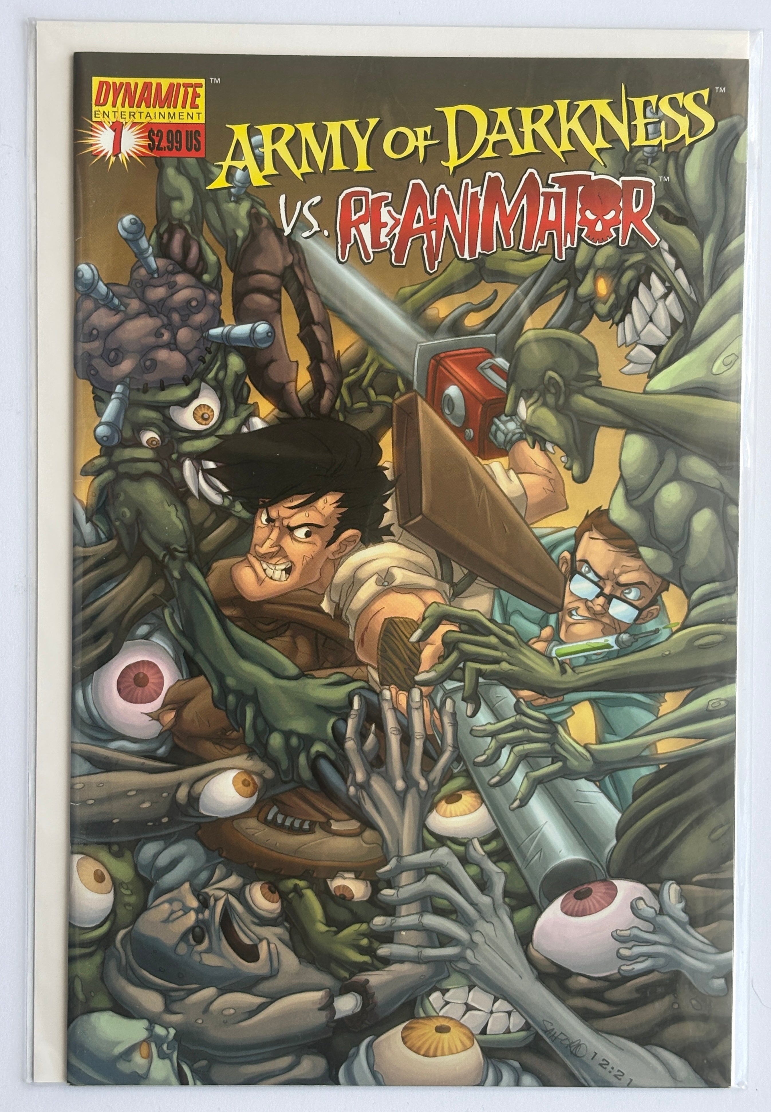 Army of Darkness vs Re-Animator #1 - 1st Print - Dynamite 2005 VF/NM 9.0