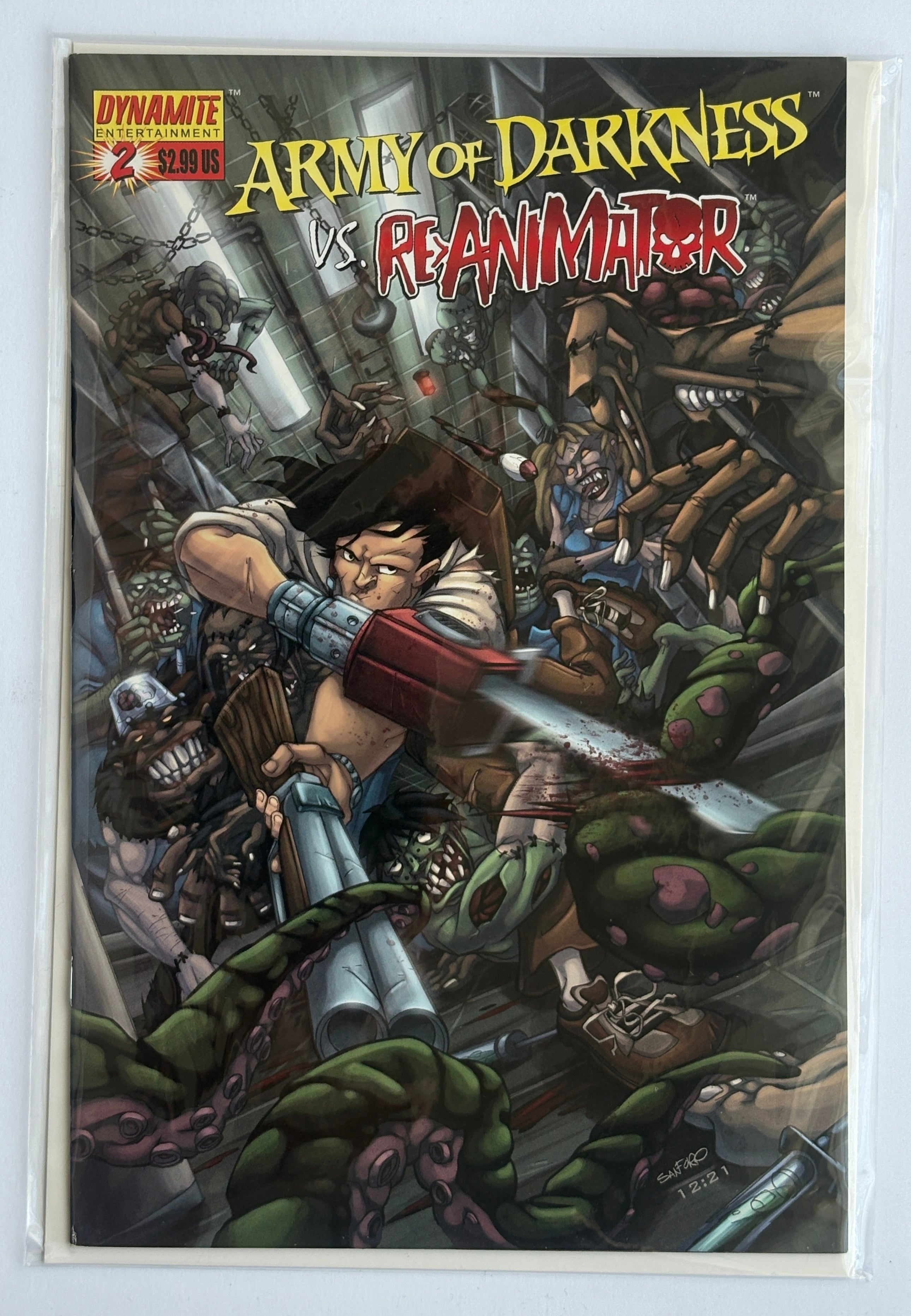 Army of Darkness vs Re-Animator #2 - 1st Printing Cover D Dynamite Comics 2005 VF/NM 9.0