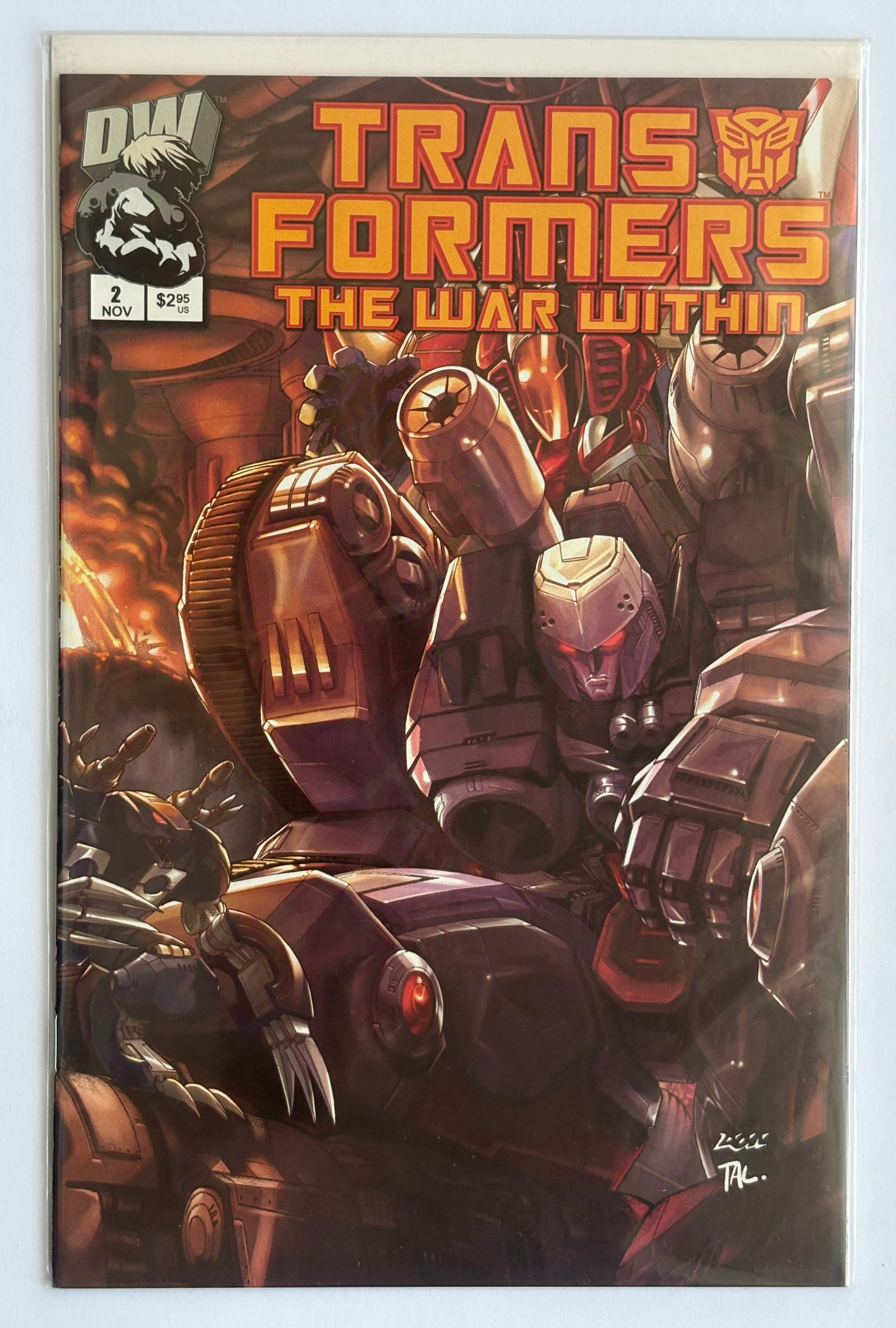 Transformers: The War Within #2 - 1st Printing DW November 2002 VF+ 8.5