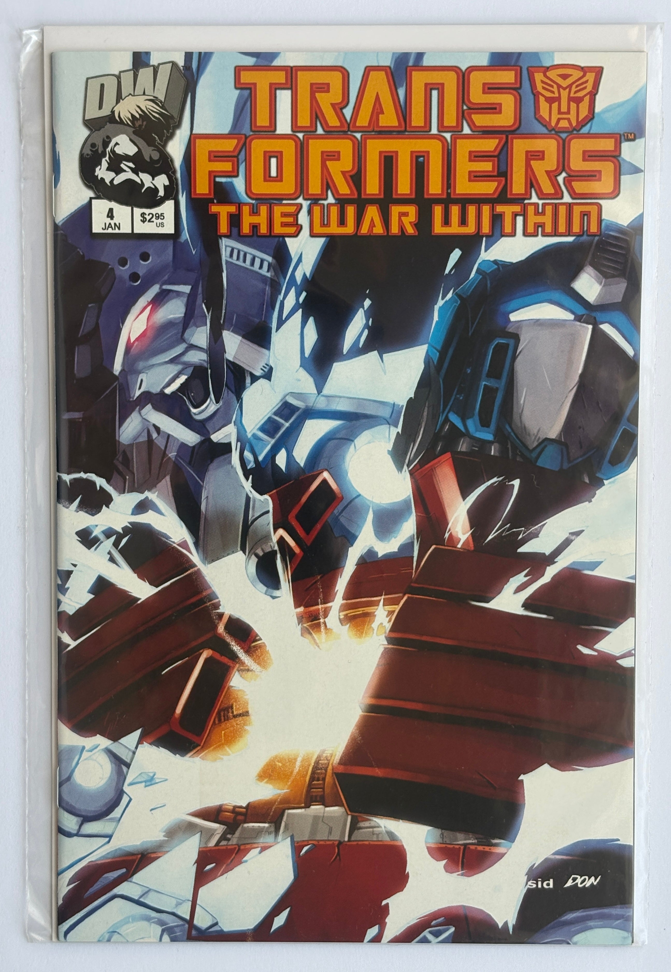 Transformers: The War Within #4 - 1st Printing DW January 2003 VF 8.0