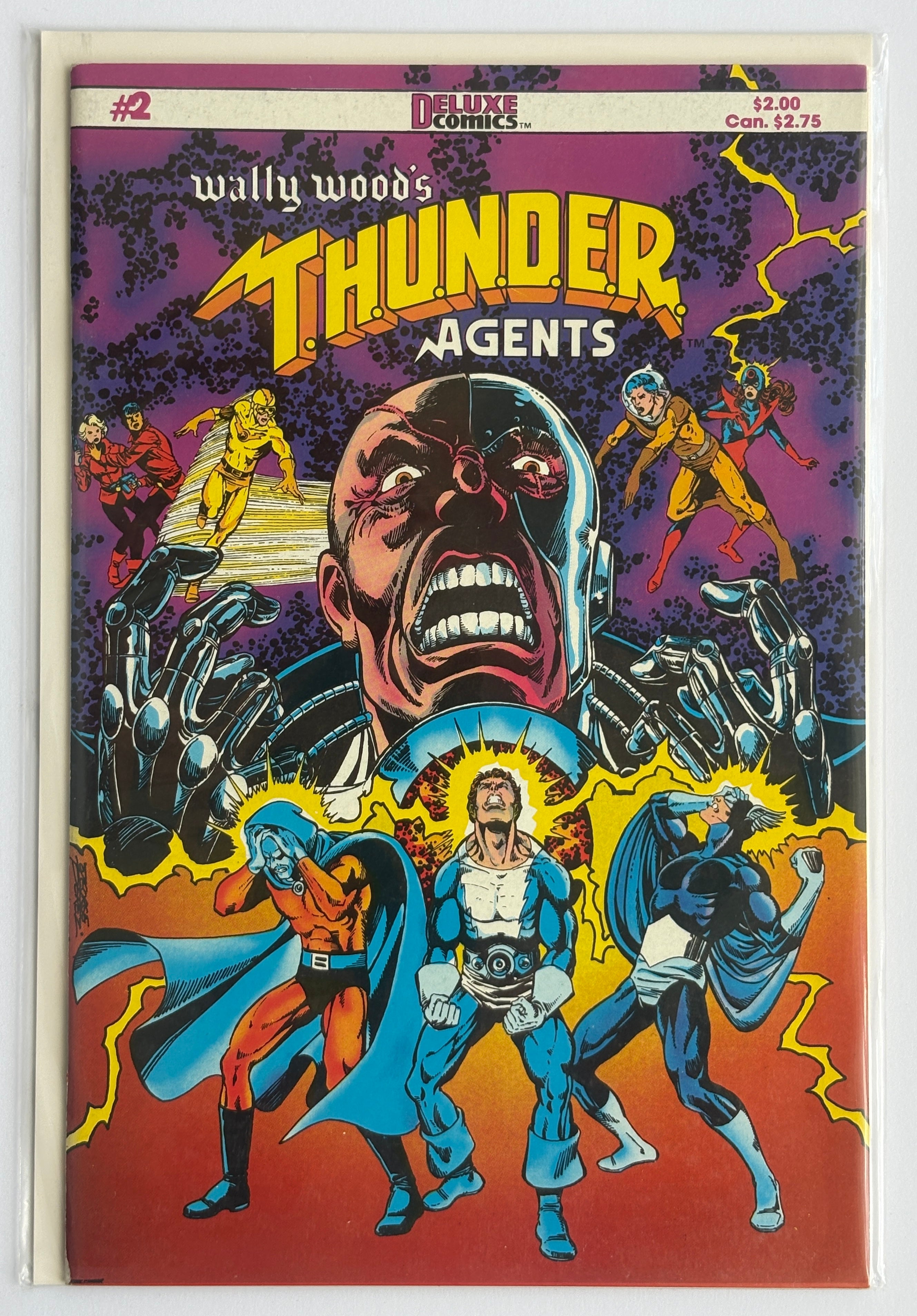 Wally Wood's T.H.U.N.D.E.R. Agents #1 to 4 (4 Comic Set) Deluxe 1984 VF+ 8.5