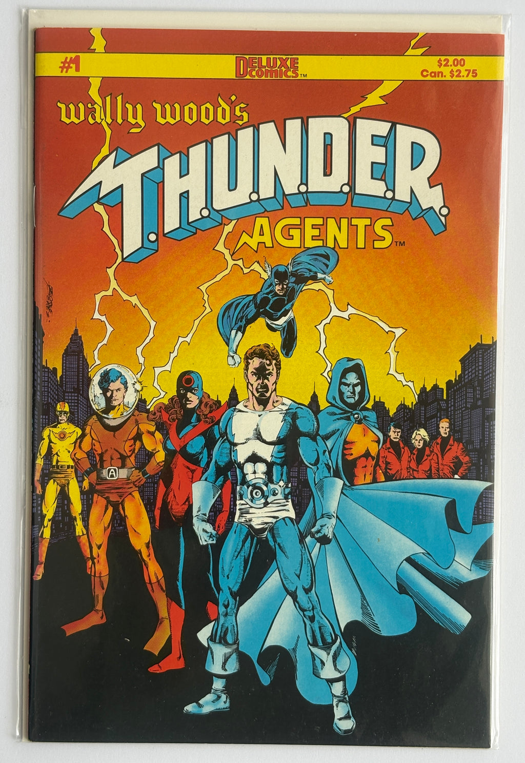 Wally Wood's T.H.U.N.D.E.R. Agents #1 to 4 (4 Comic Set) Deluxe 1984 VF+ 8.5