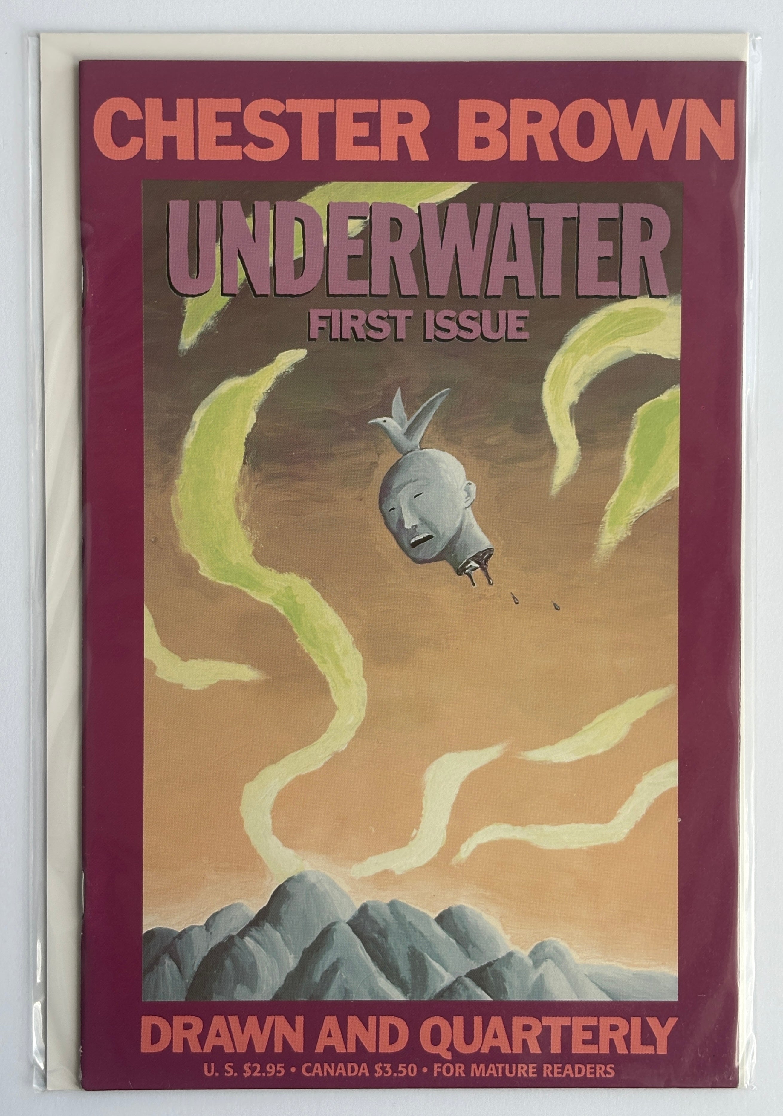 Underwater #1 - Chester Brown Drawn & Quarterly August 1994 VF+ 8.5