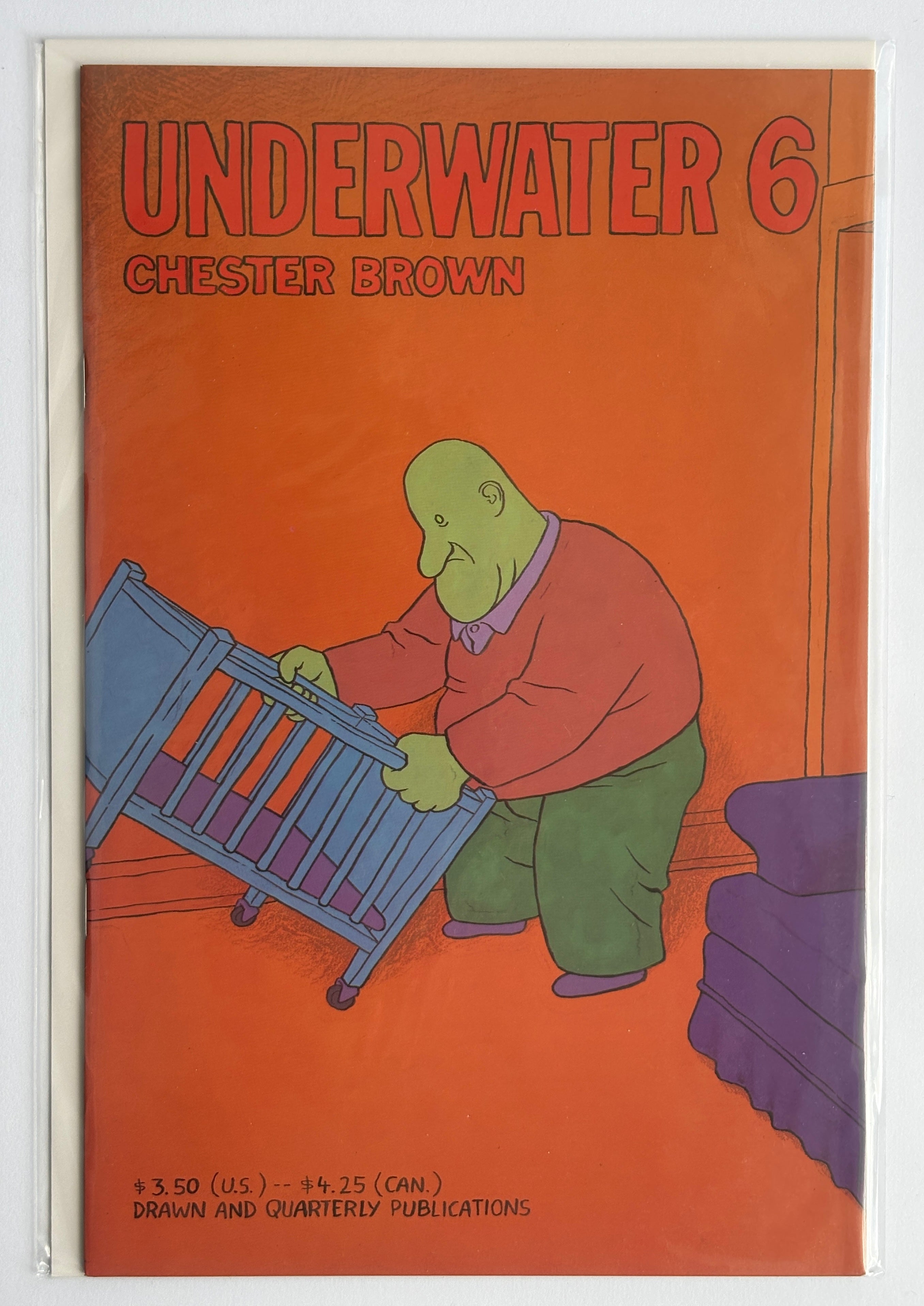 Underwater #6 - Chester Brown Drawn & Quarterly May 1996 VF/NM 9.0